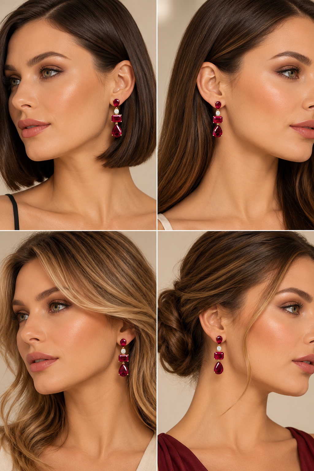 elegant jasmine flower earrings on a silk-draped marble surface with a warm glow