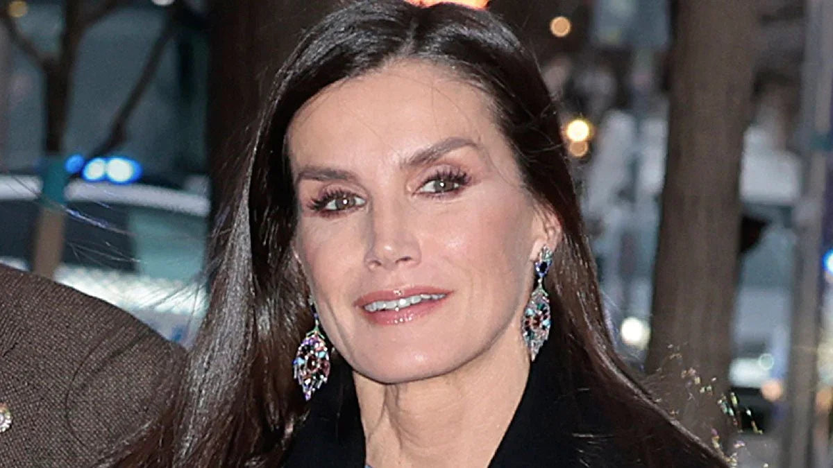 Queen Letizia of Spain Shines with Latelita Colourful Peacock Earrings - LATELITA