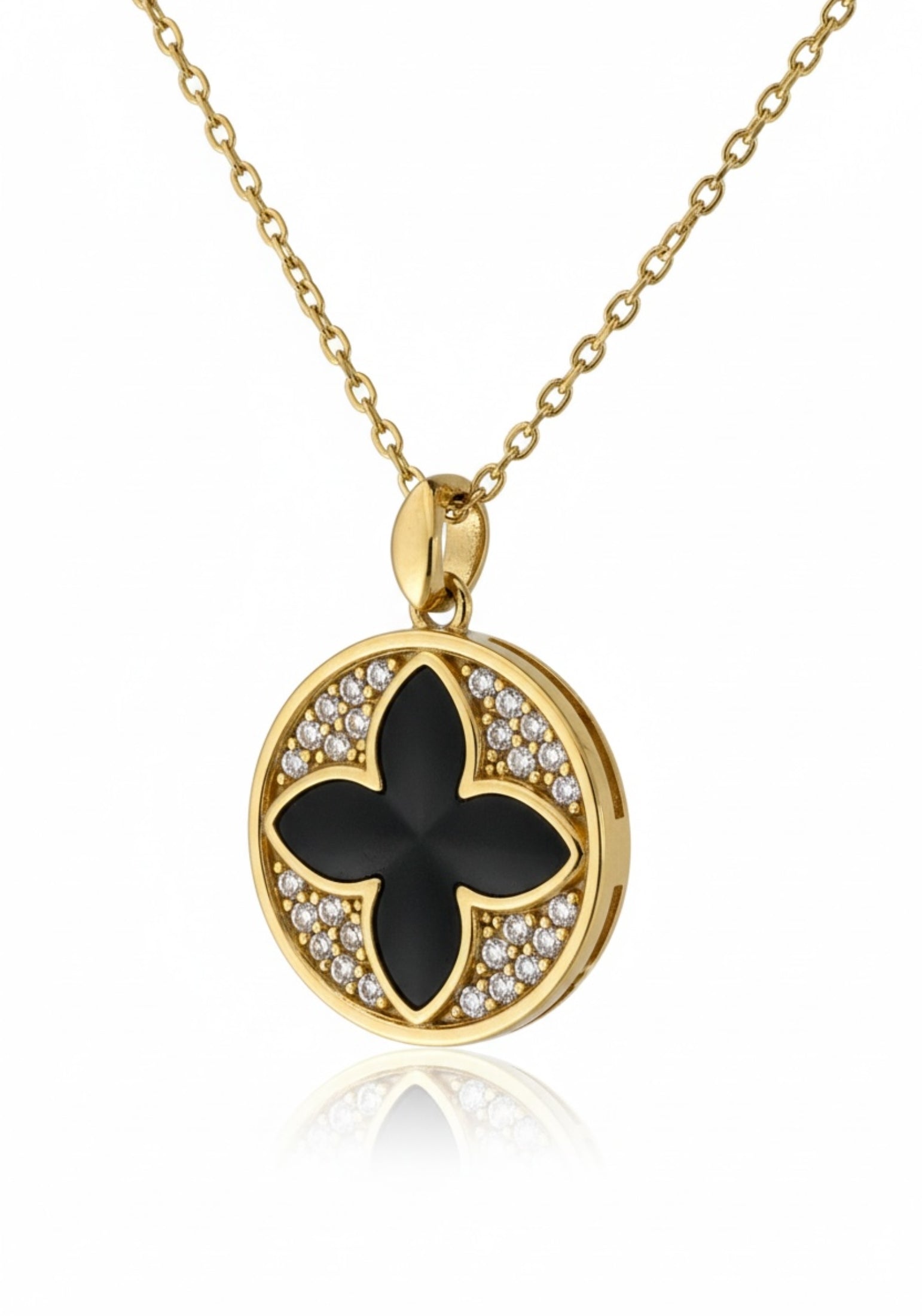 Florentine Clover Necklace Gold