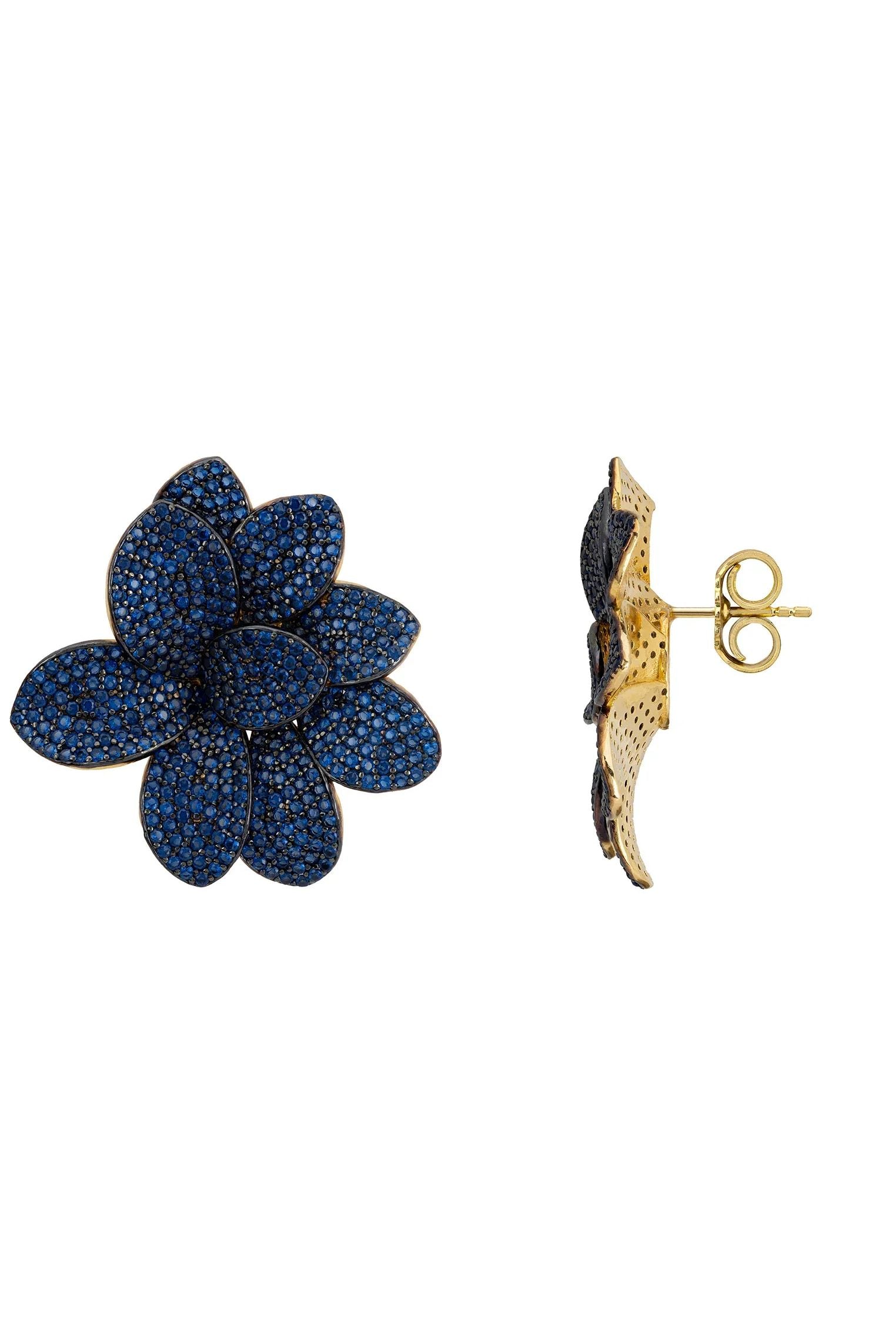 Push backing of the earrings.