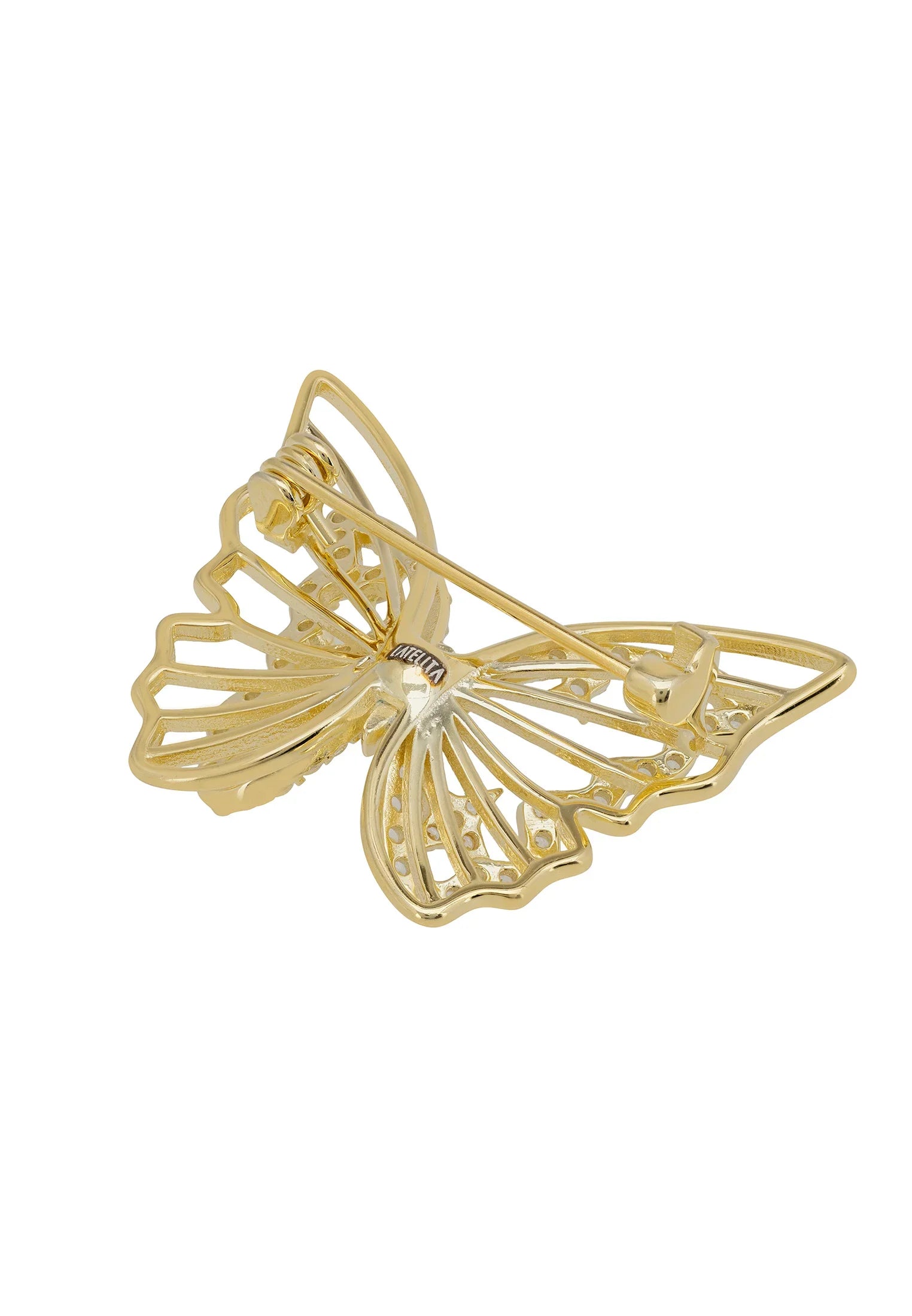 Pin back of the brooch.