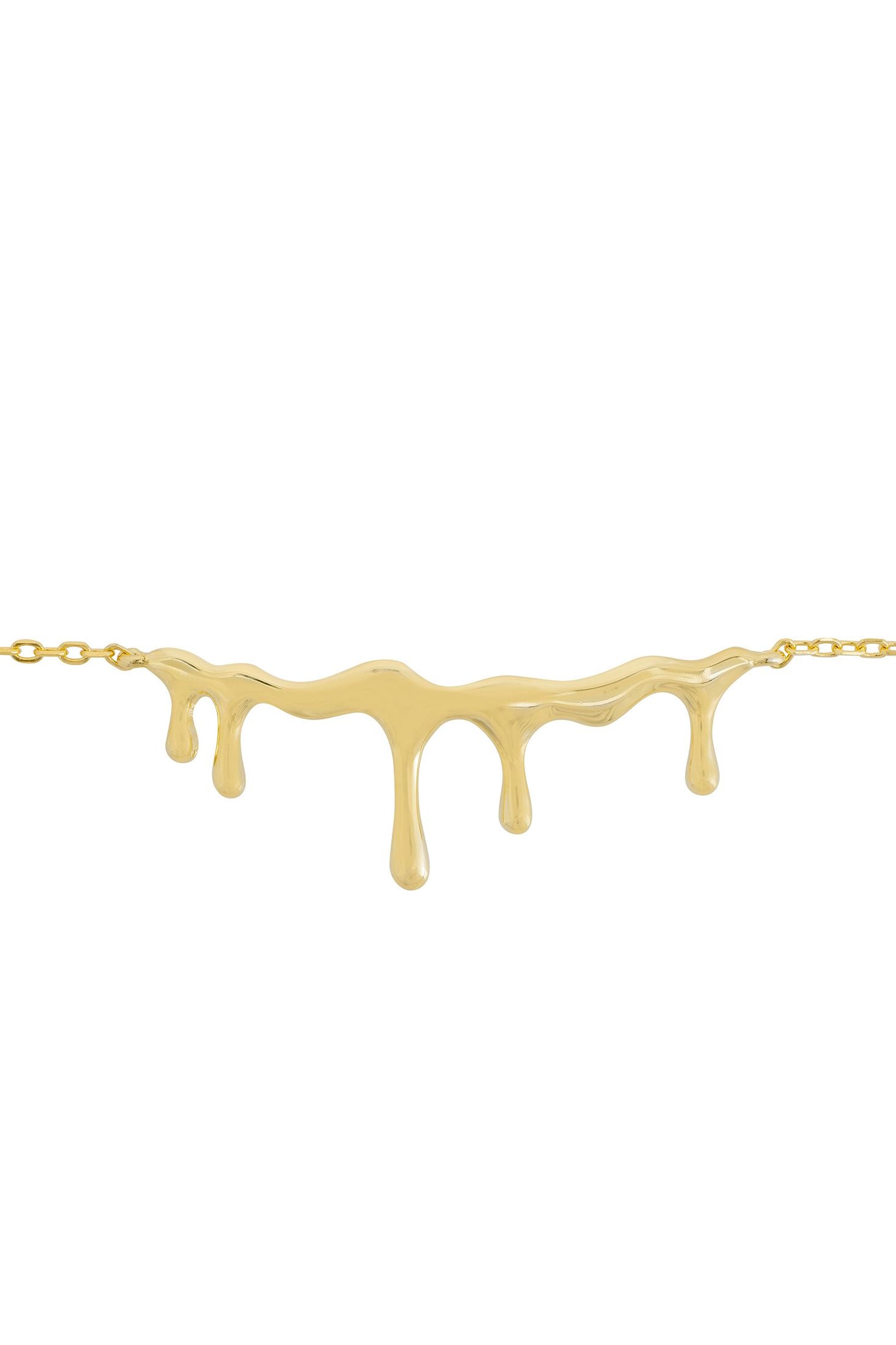 Melting gold bracelet.