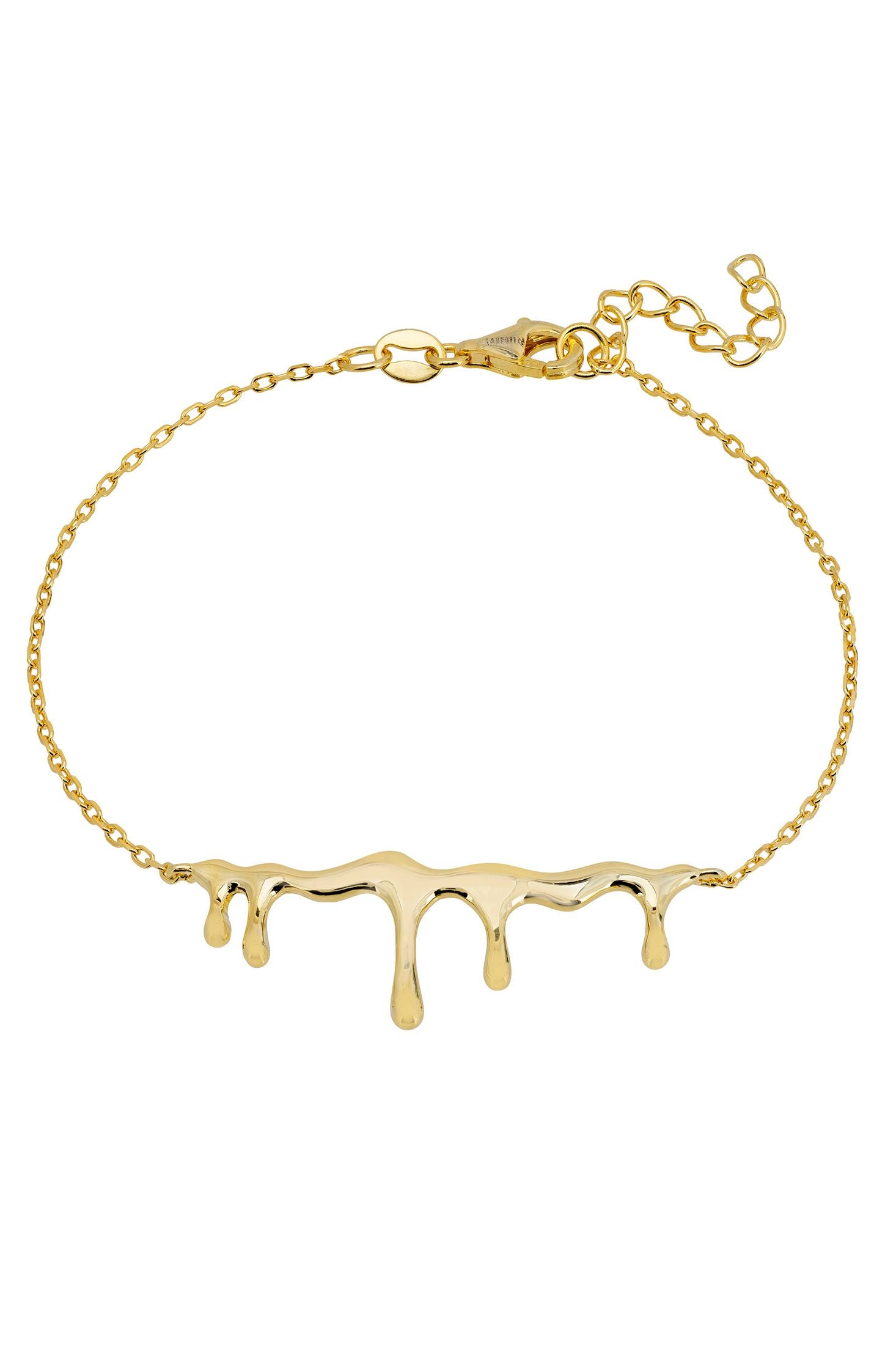 Melting gold bracelet.