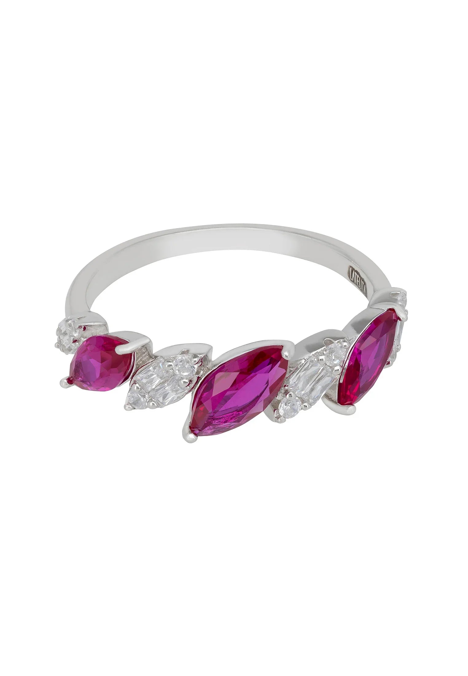 Ruby and diamond ring.