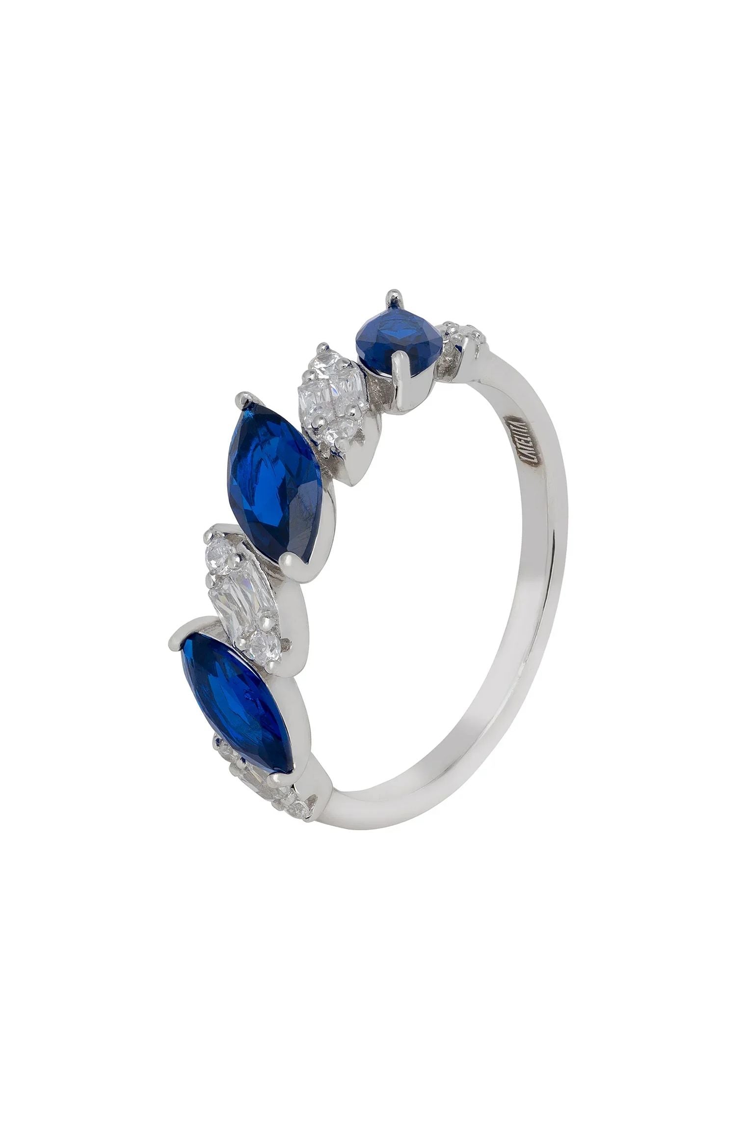 Sapphire and diamond ring.