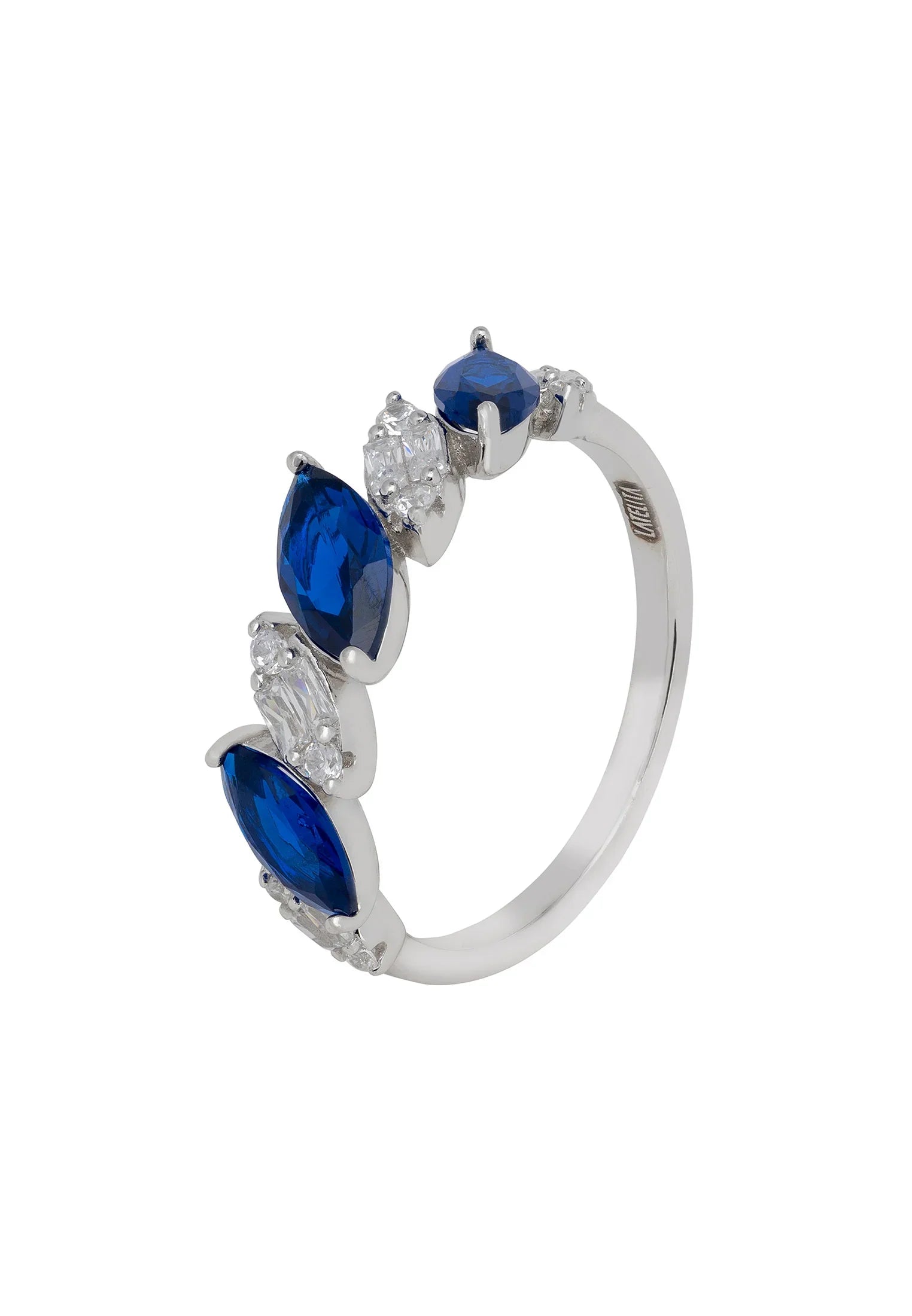 Sapphire and diamond ring.