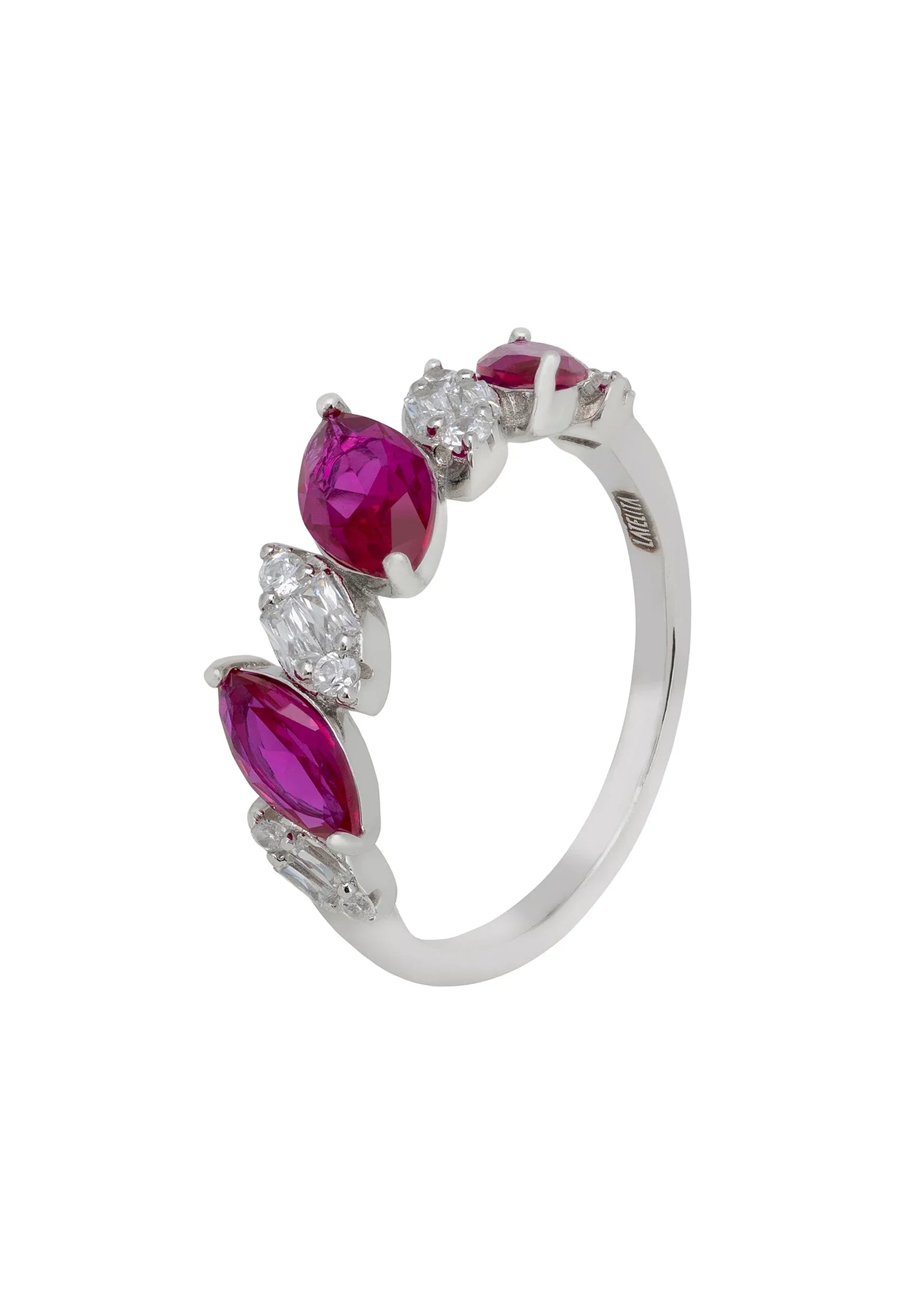 Ruby and diamond ring.