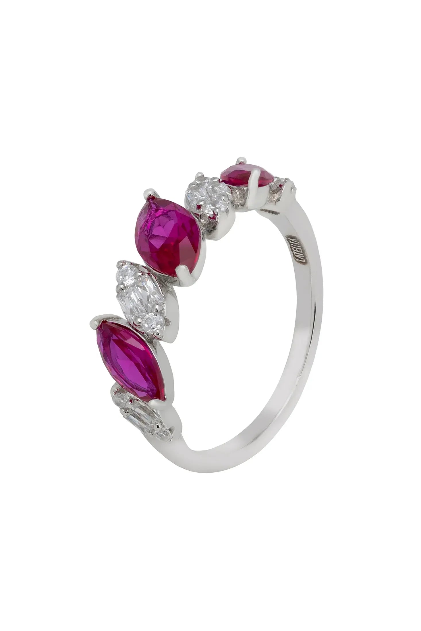 Ruby and diamond ring.
