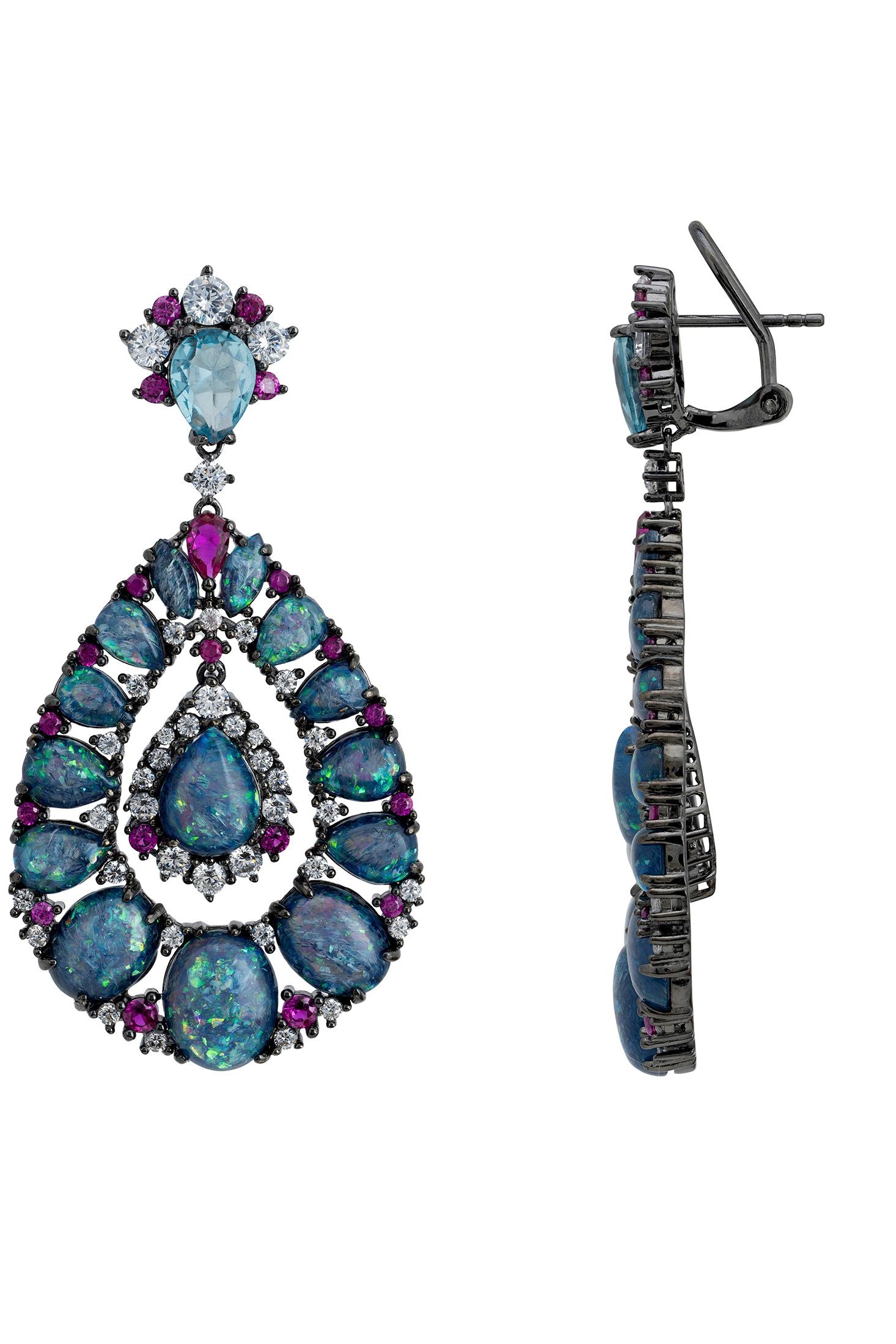 Latch backing of the earrings.