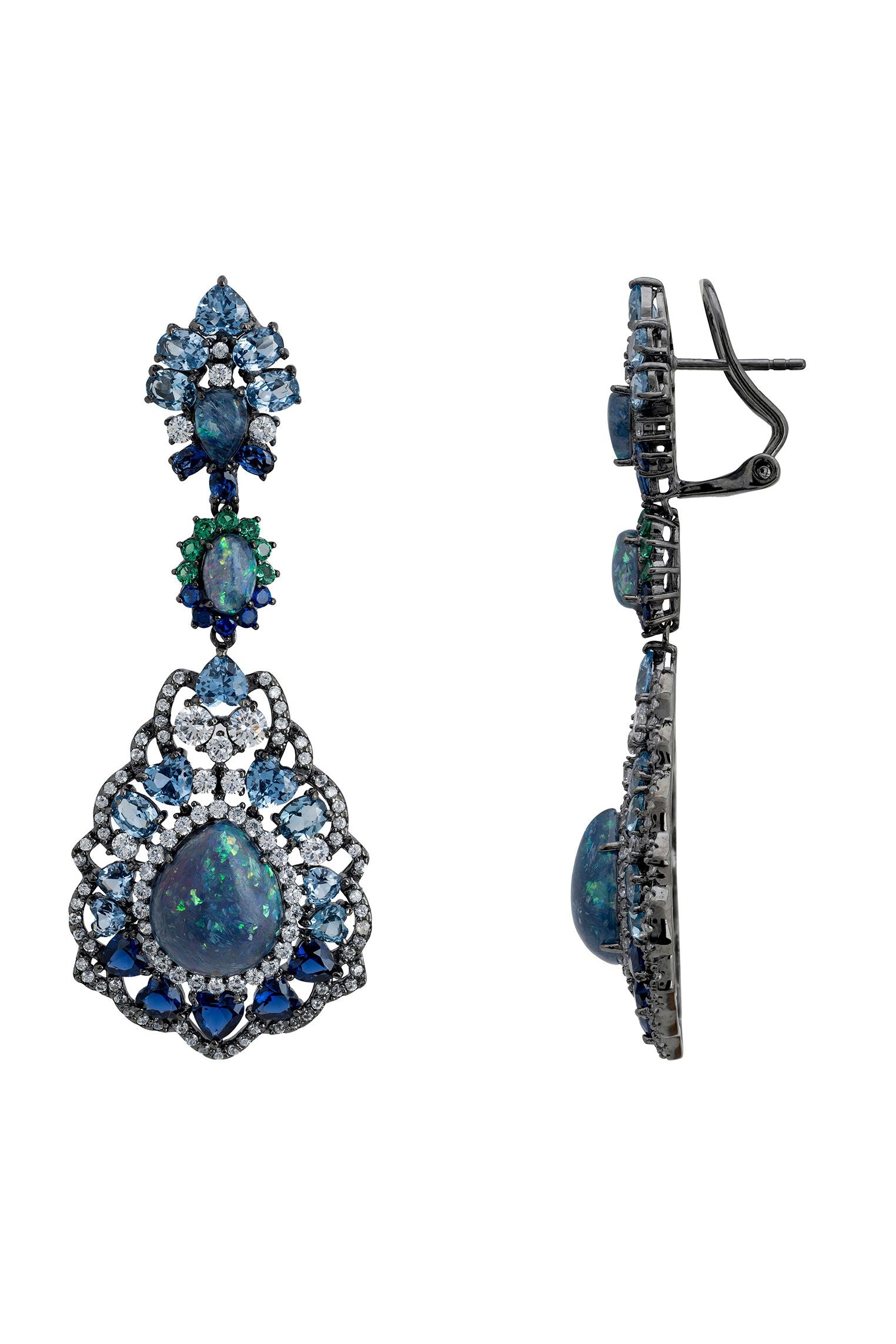 Latch backing of the earrings.