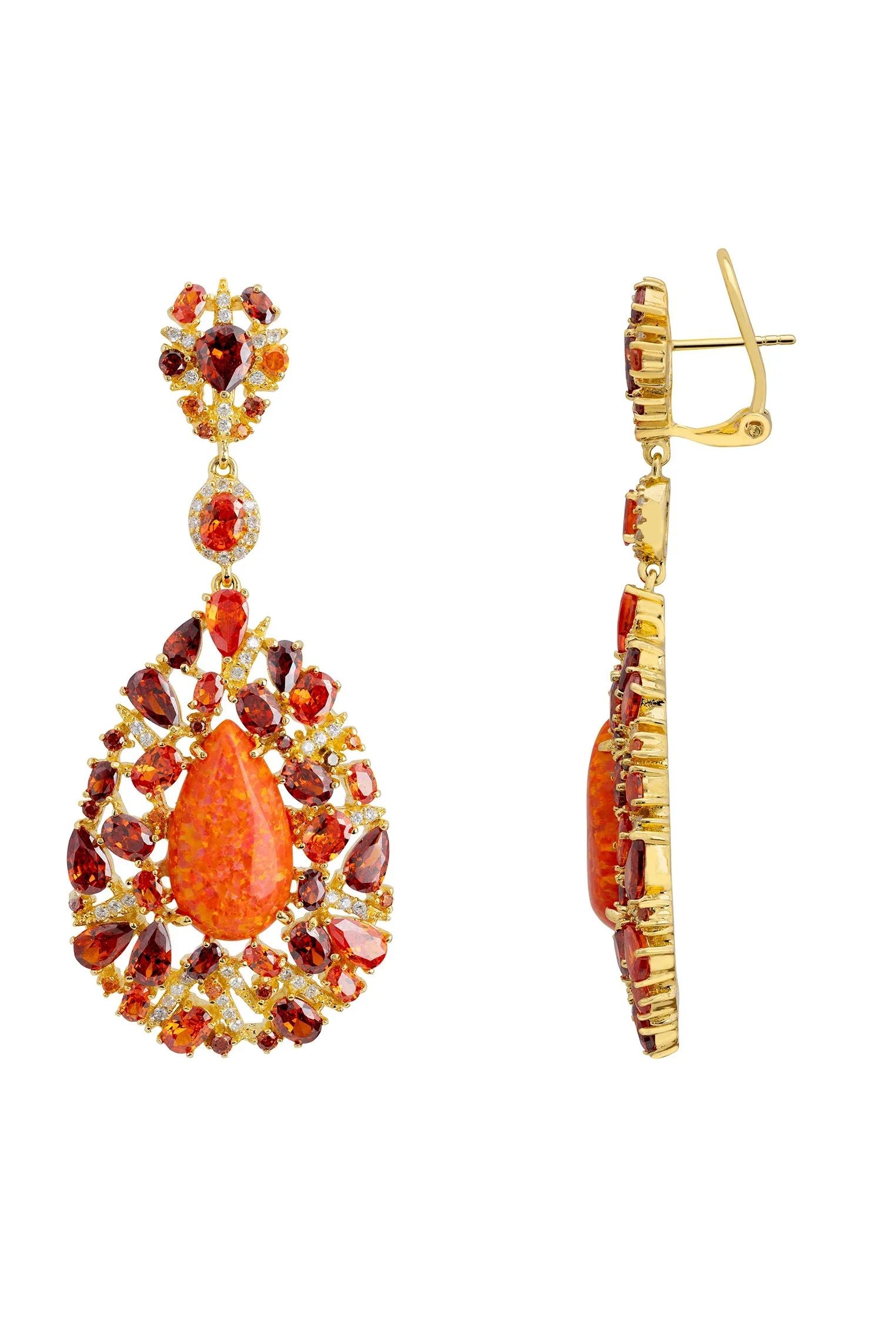 Latch backing of the earrings.