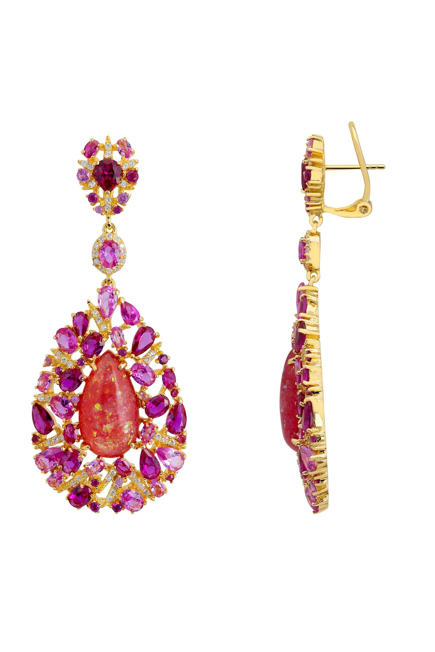 Latch backing of the earrings.