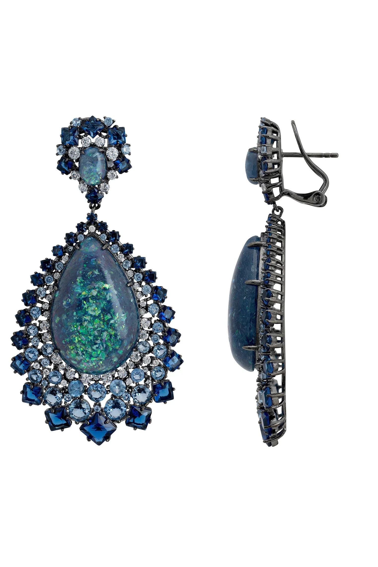 Latch backing of the earrings.