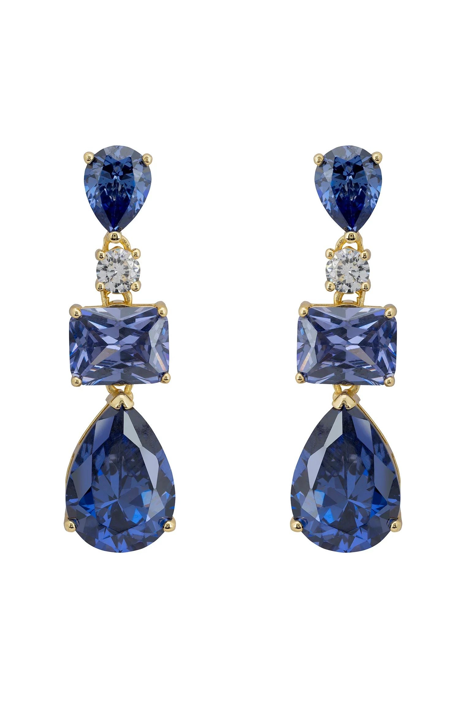Sapphire drop earrings.