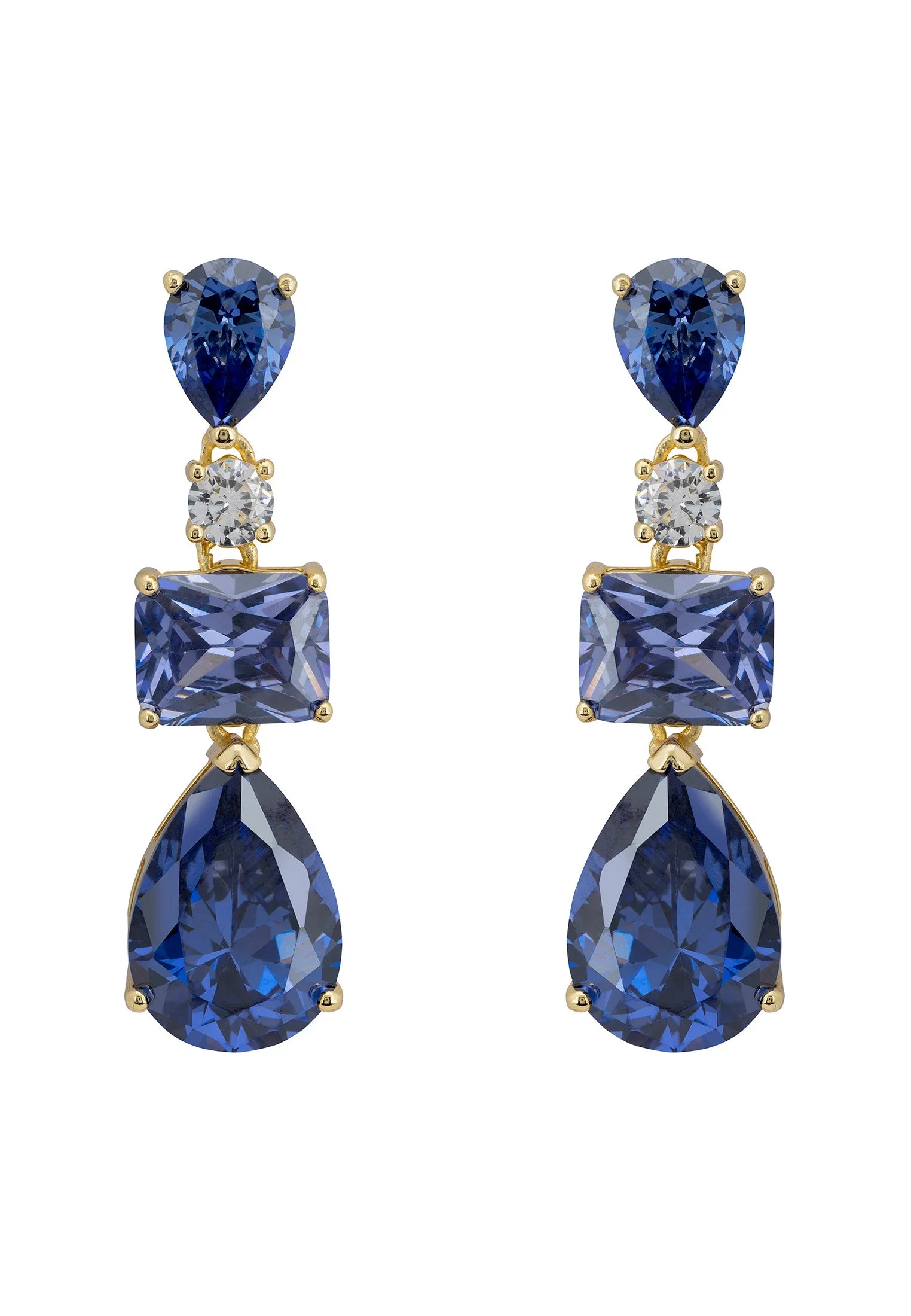 Sapphire drop earrings.