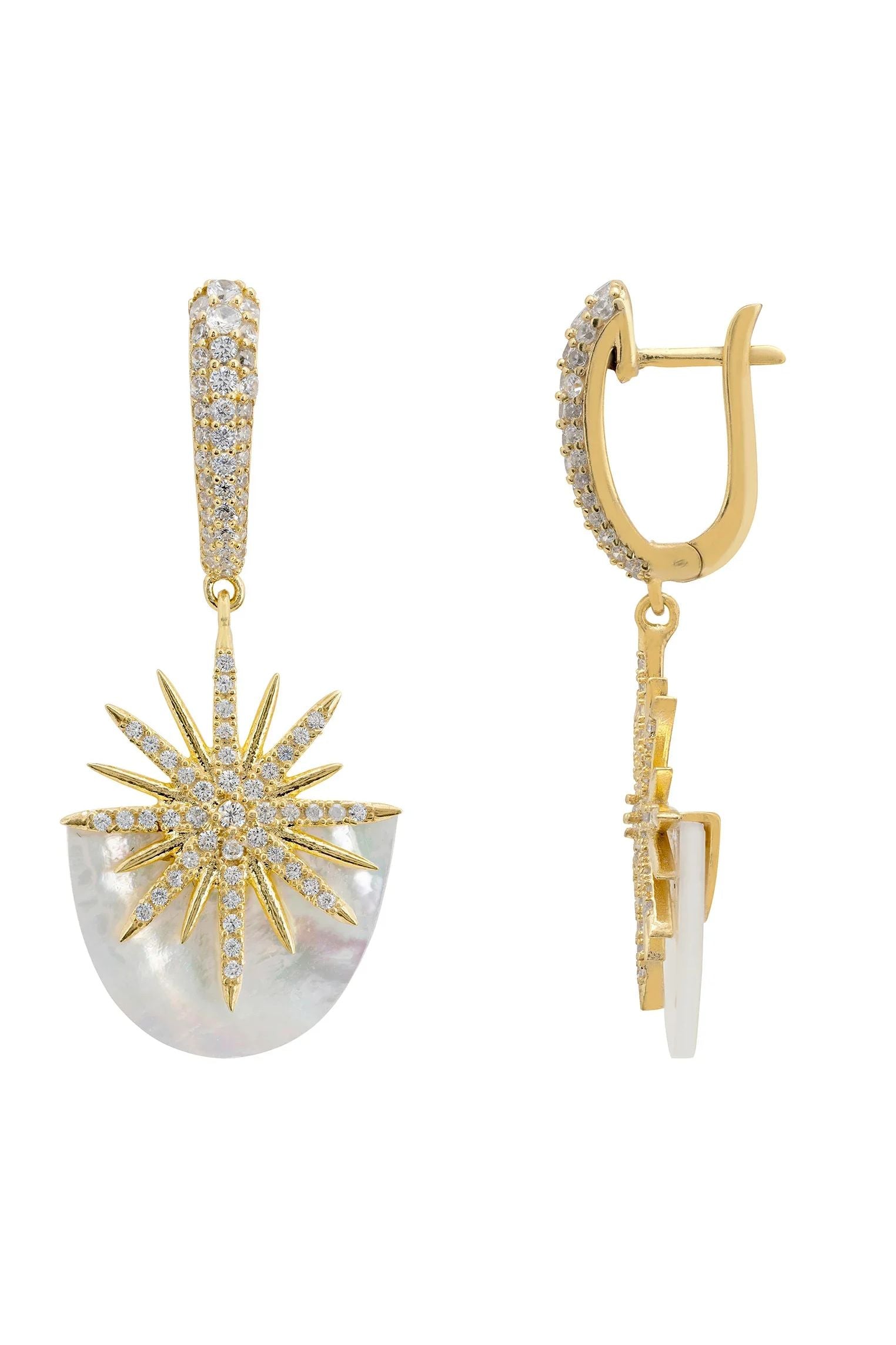 Latch backing of the earrings.