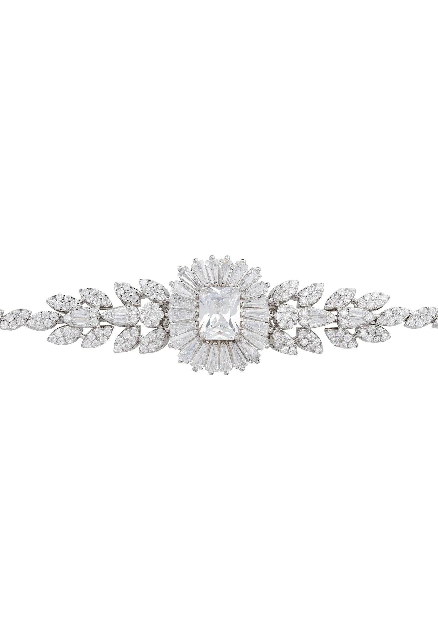 Blooming floral diamond bracelet.