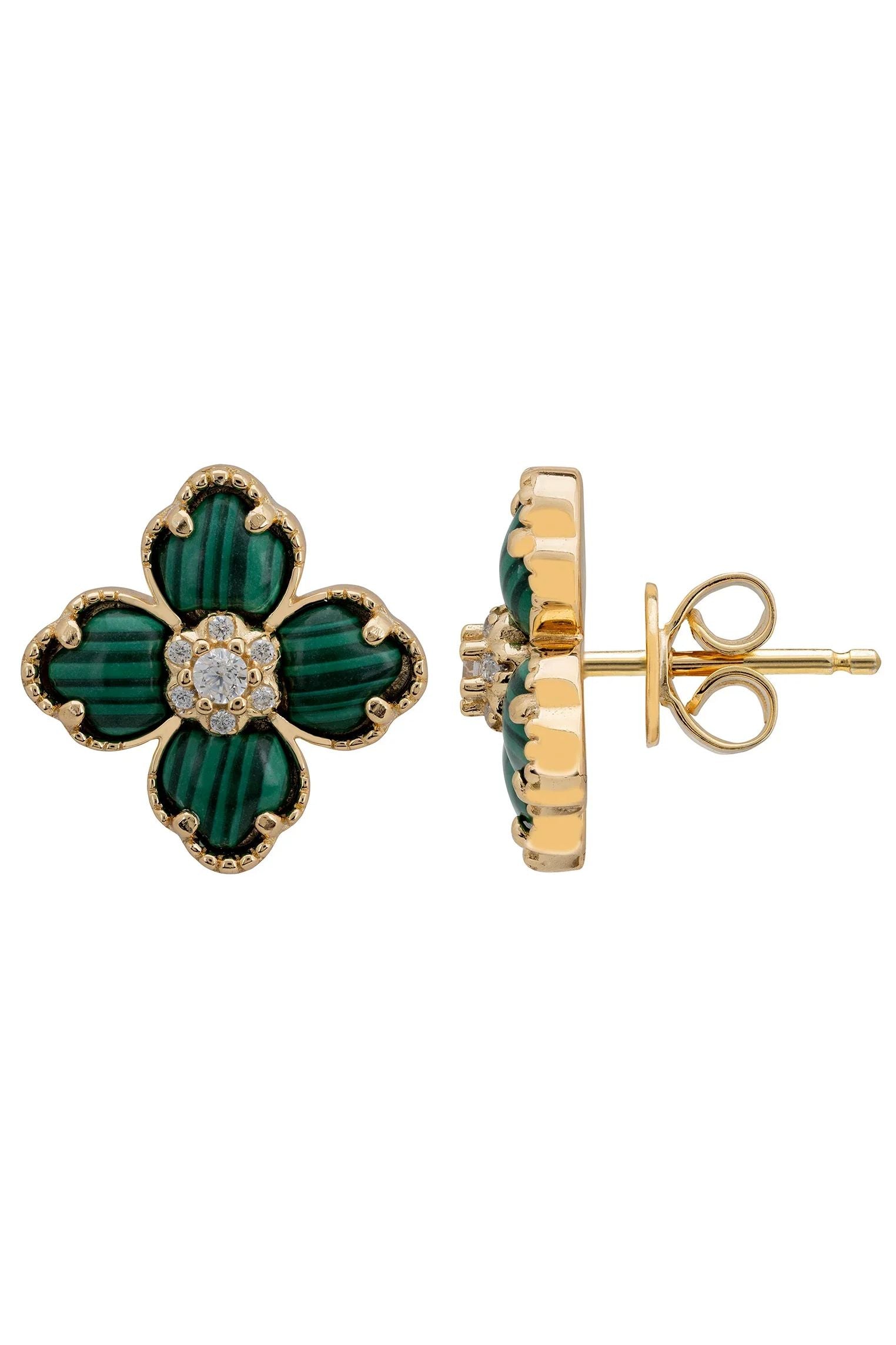 Push backing of the earrings.