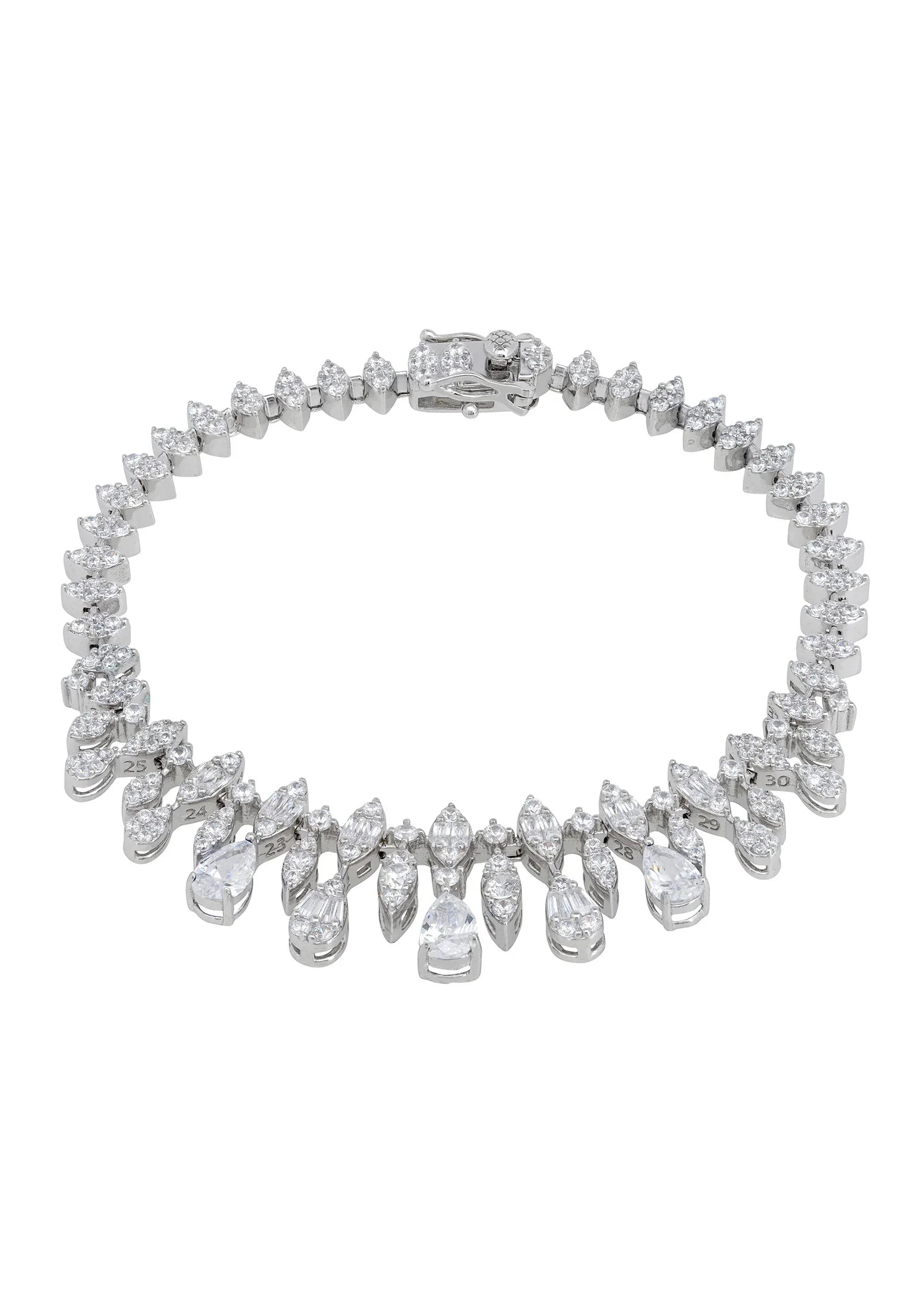 Teardrops diamond bracelet.