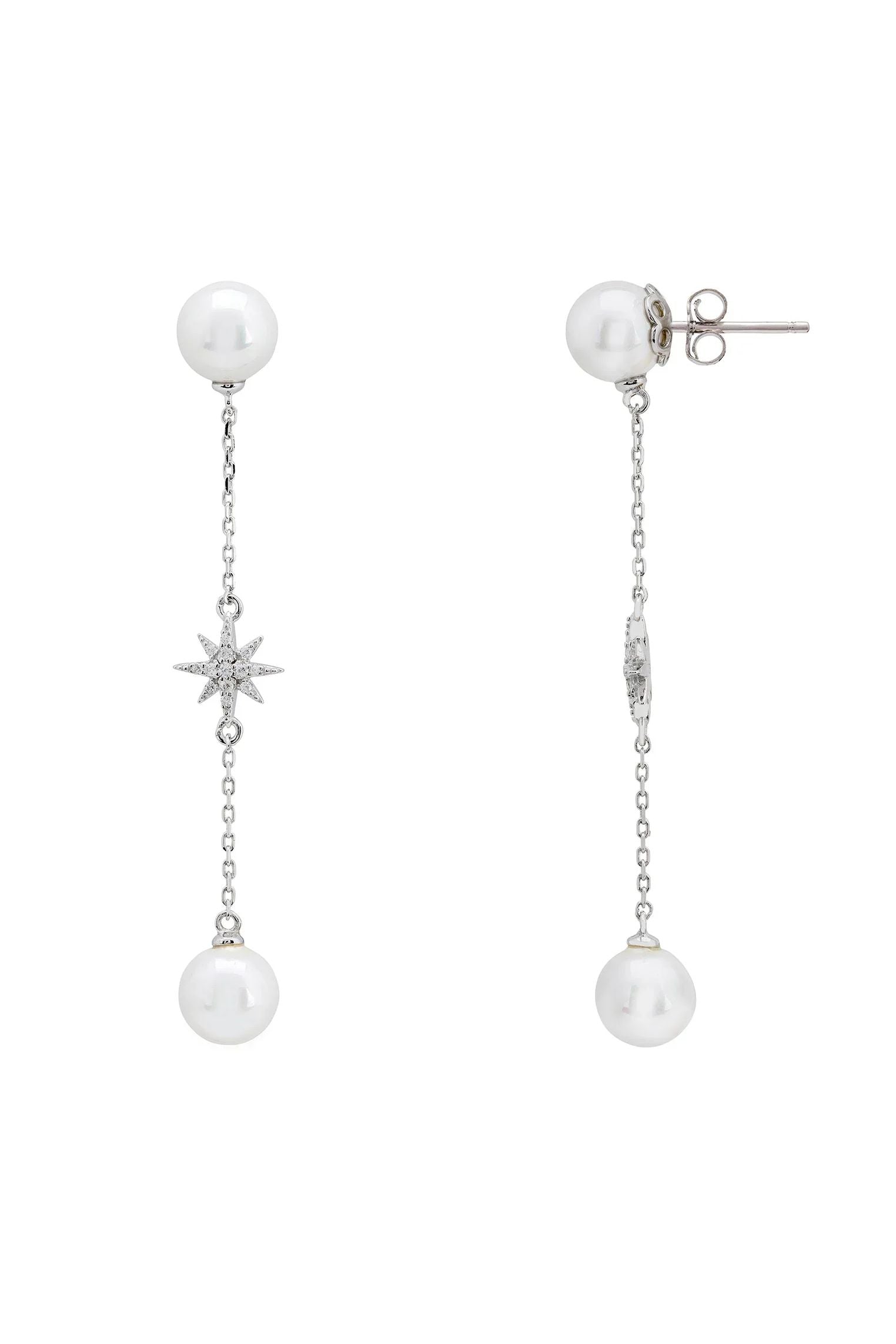 Push backing of the earrings.