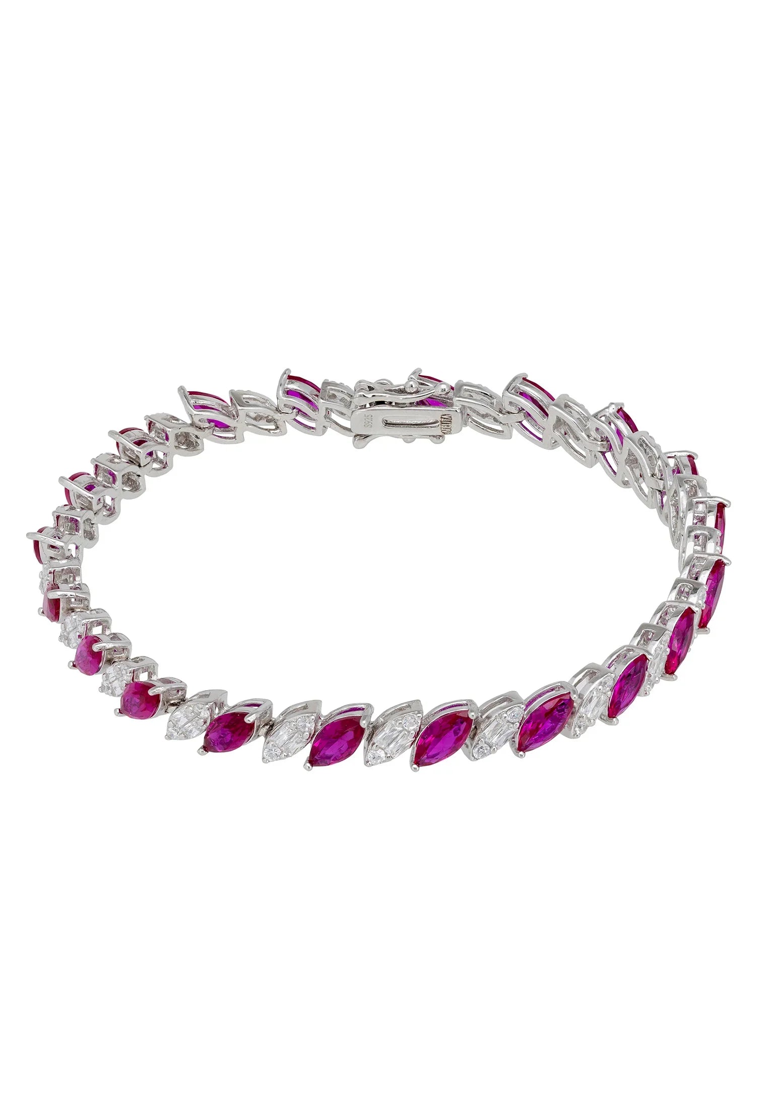 Ruby and diamond bracelet.