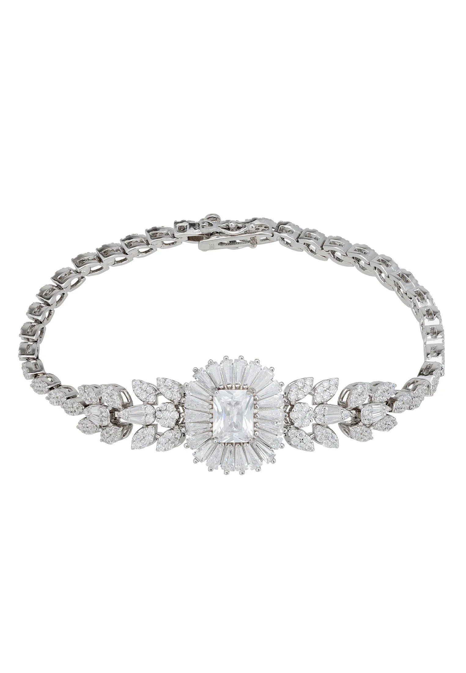 Blooming floral diamond bracelet.