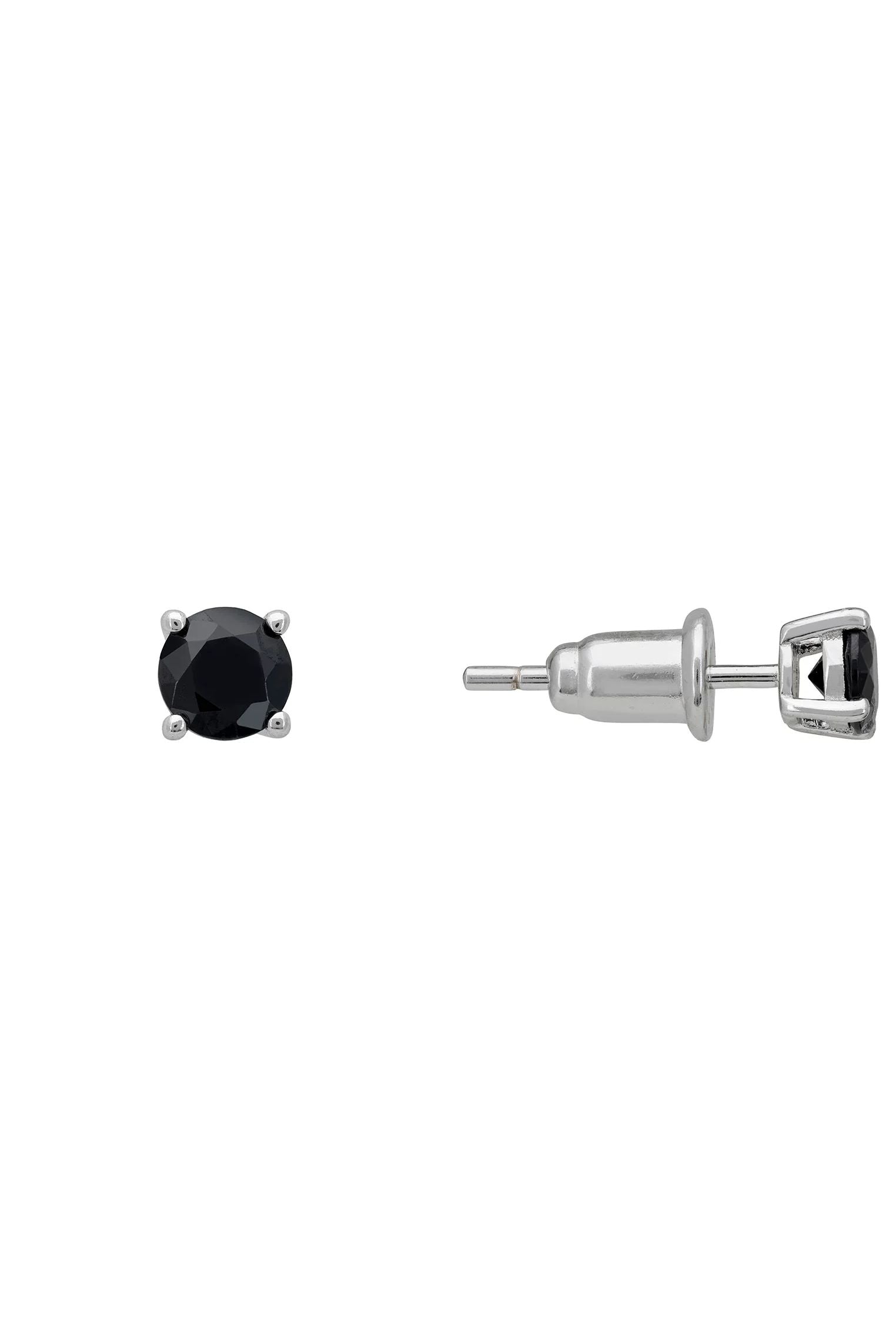 Push backing of the earrings.