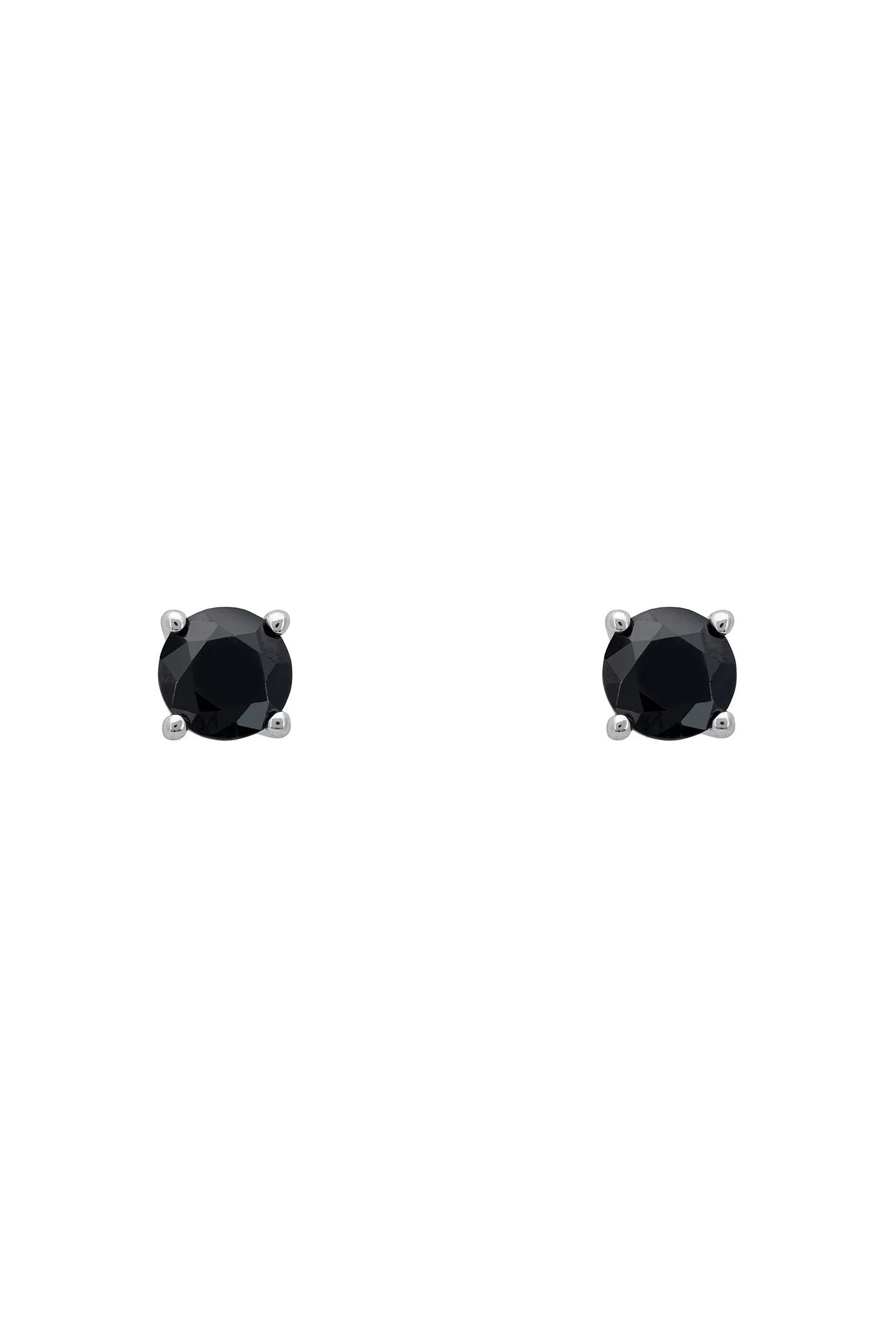 Onyx stud earrings.