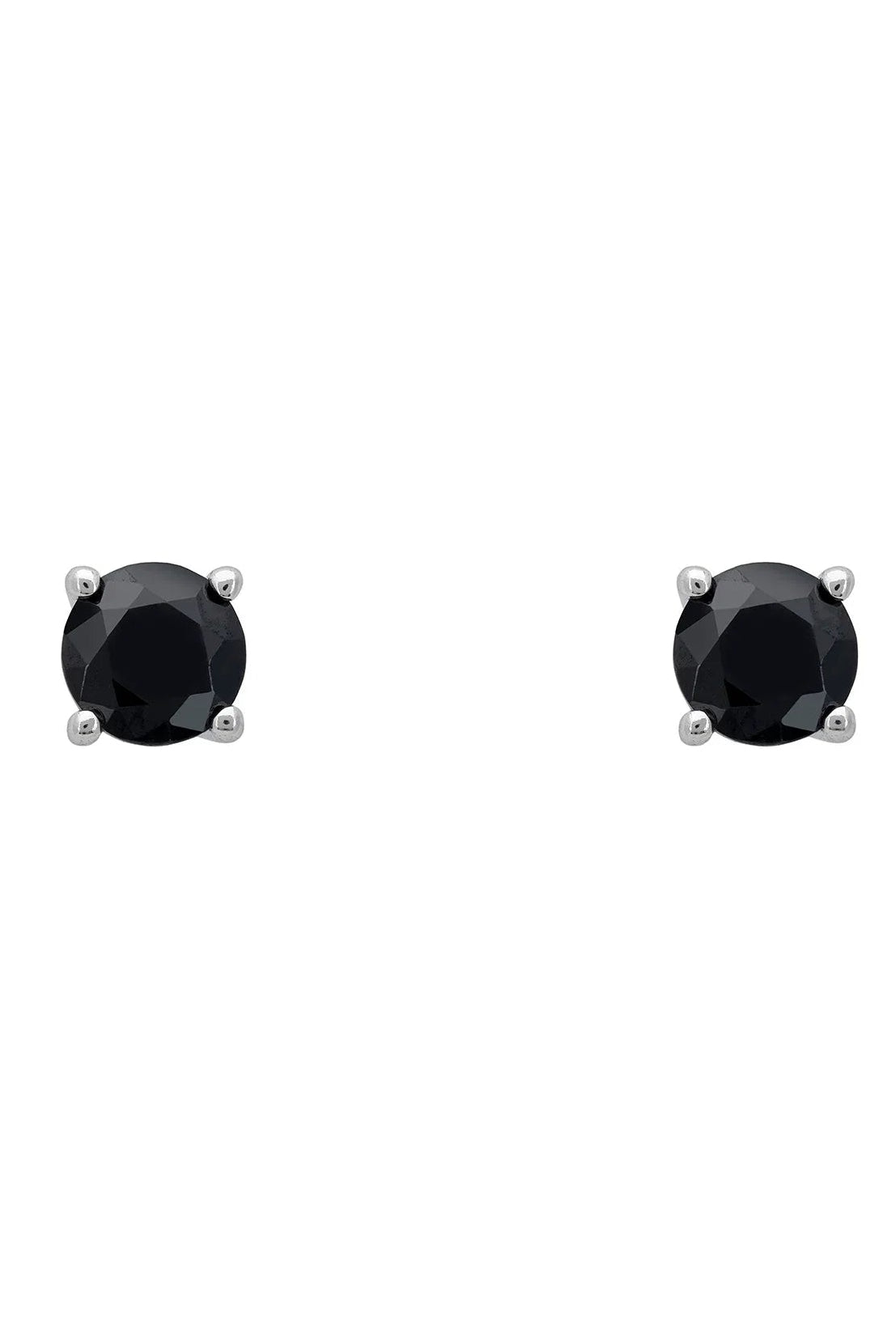 Onyx stud earrings.