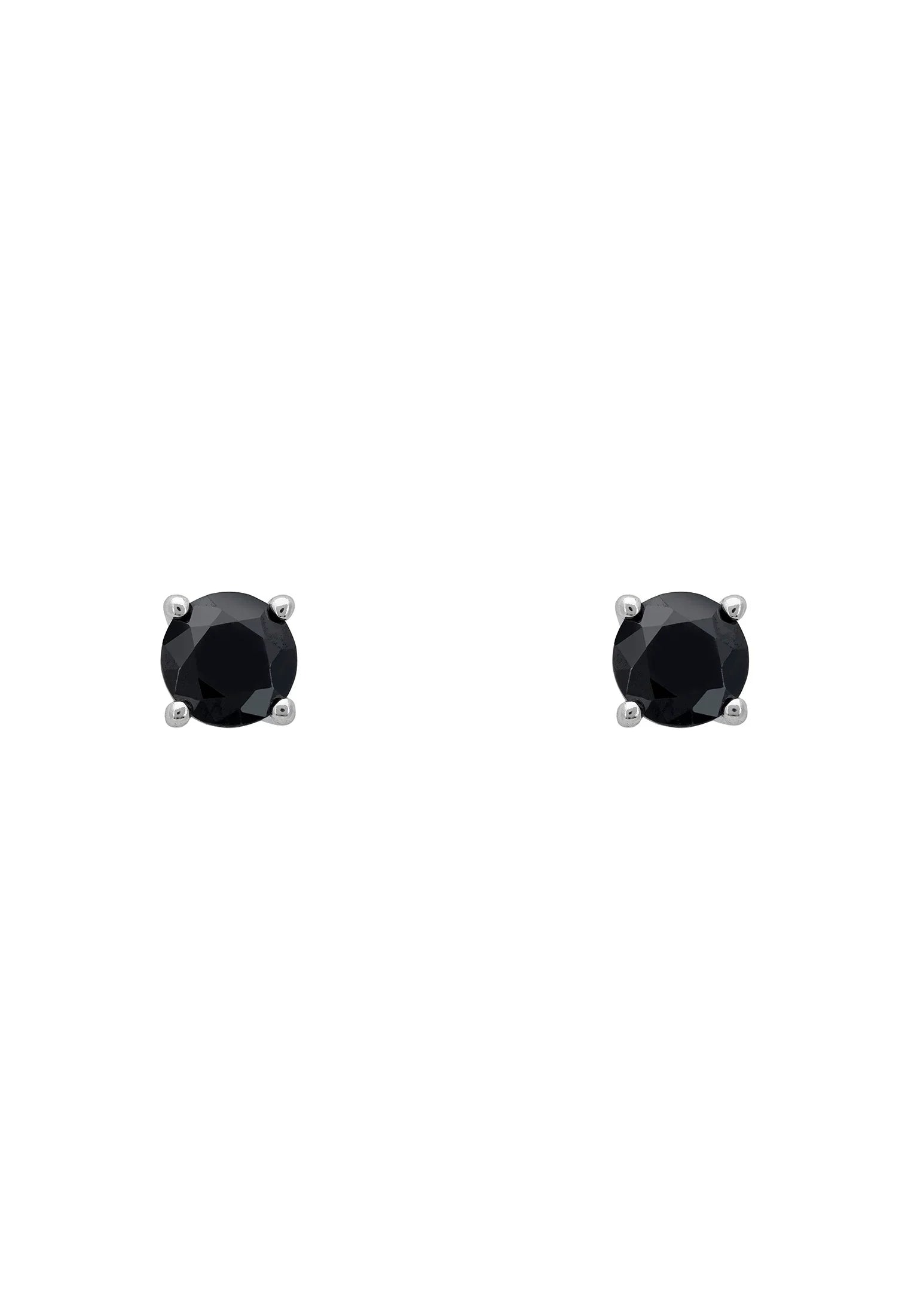 Onyx stud earrings.
