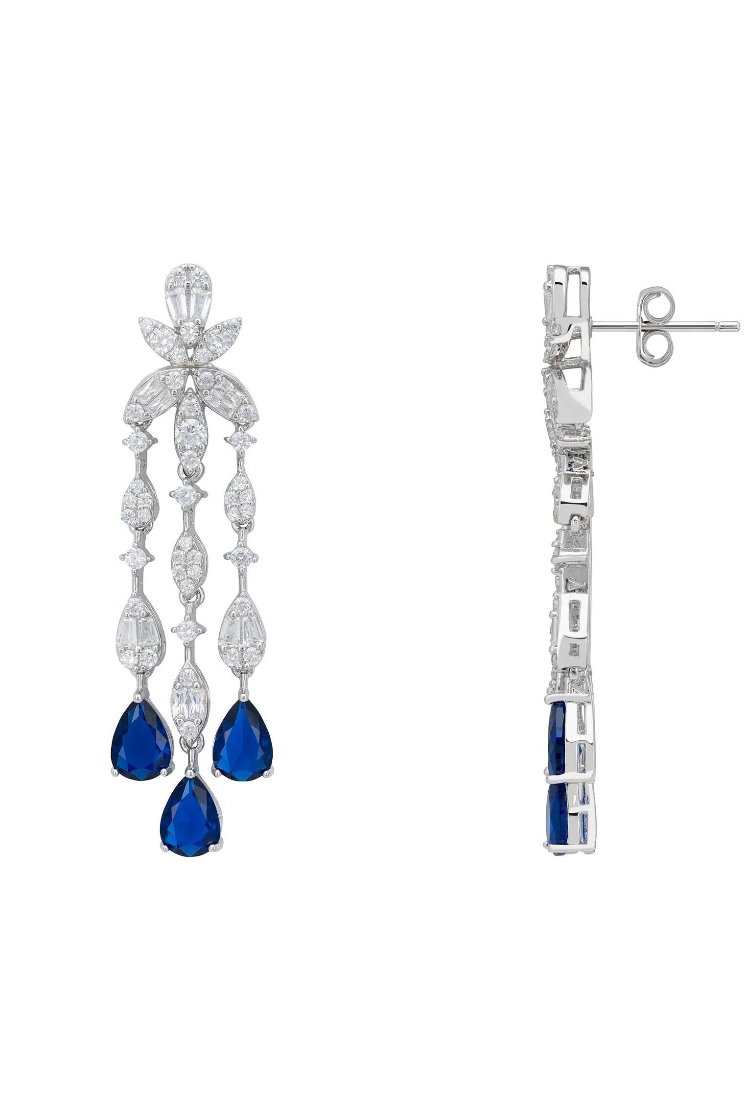 Push backing of the earrings.