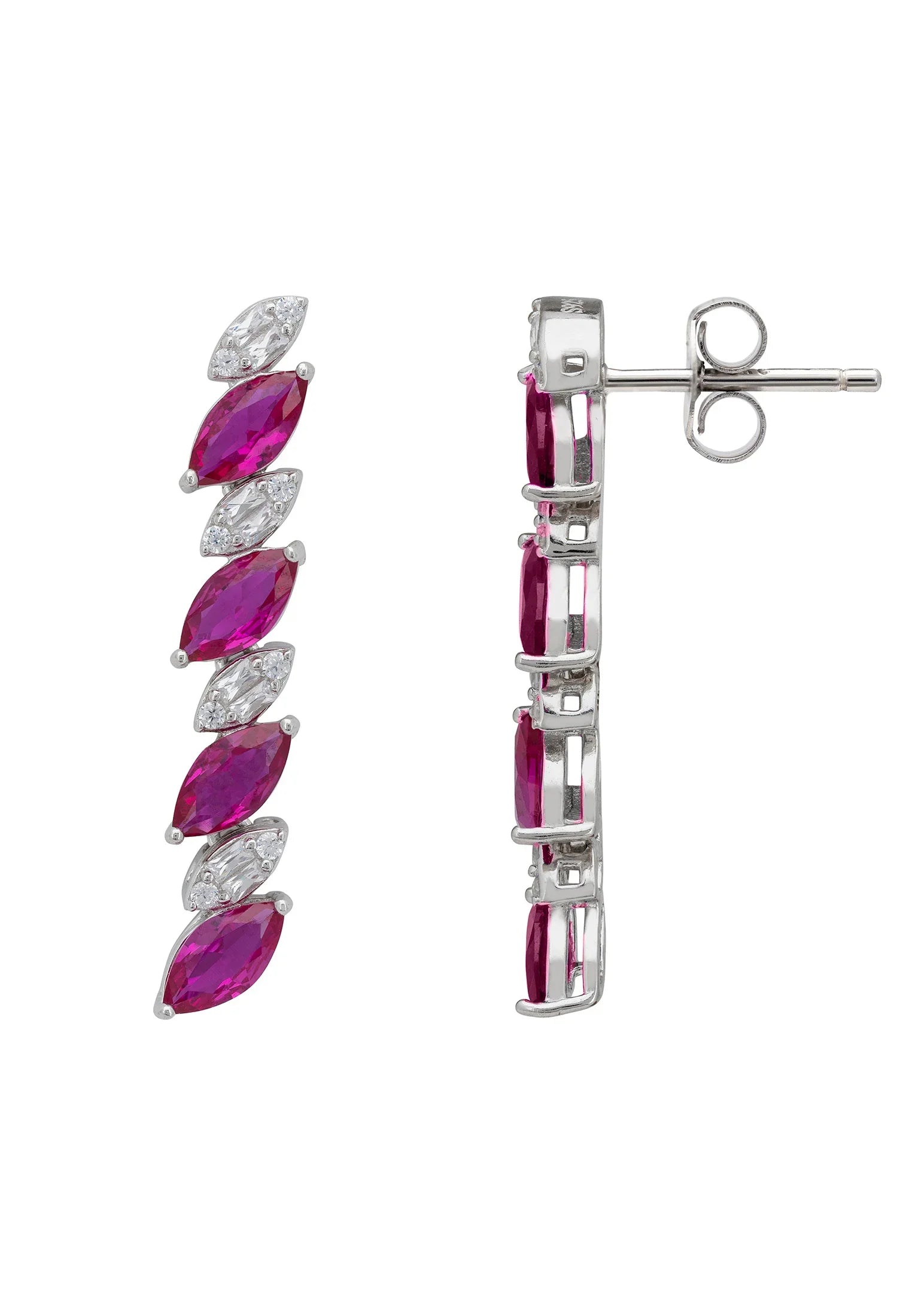 Push backing of the earrings.