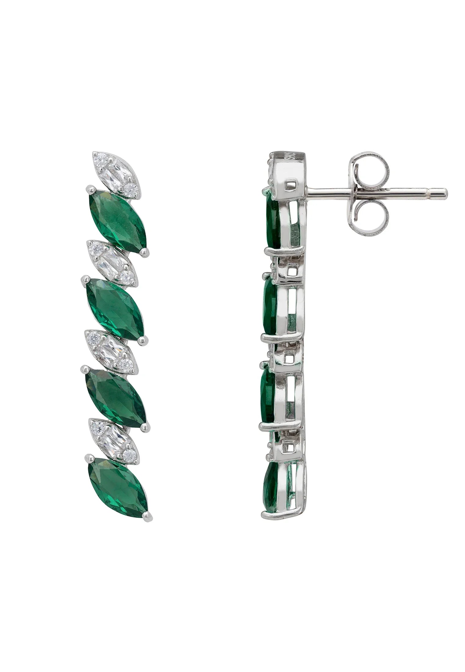 Push backing of the earrings.