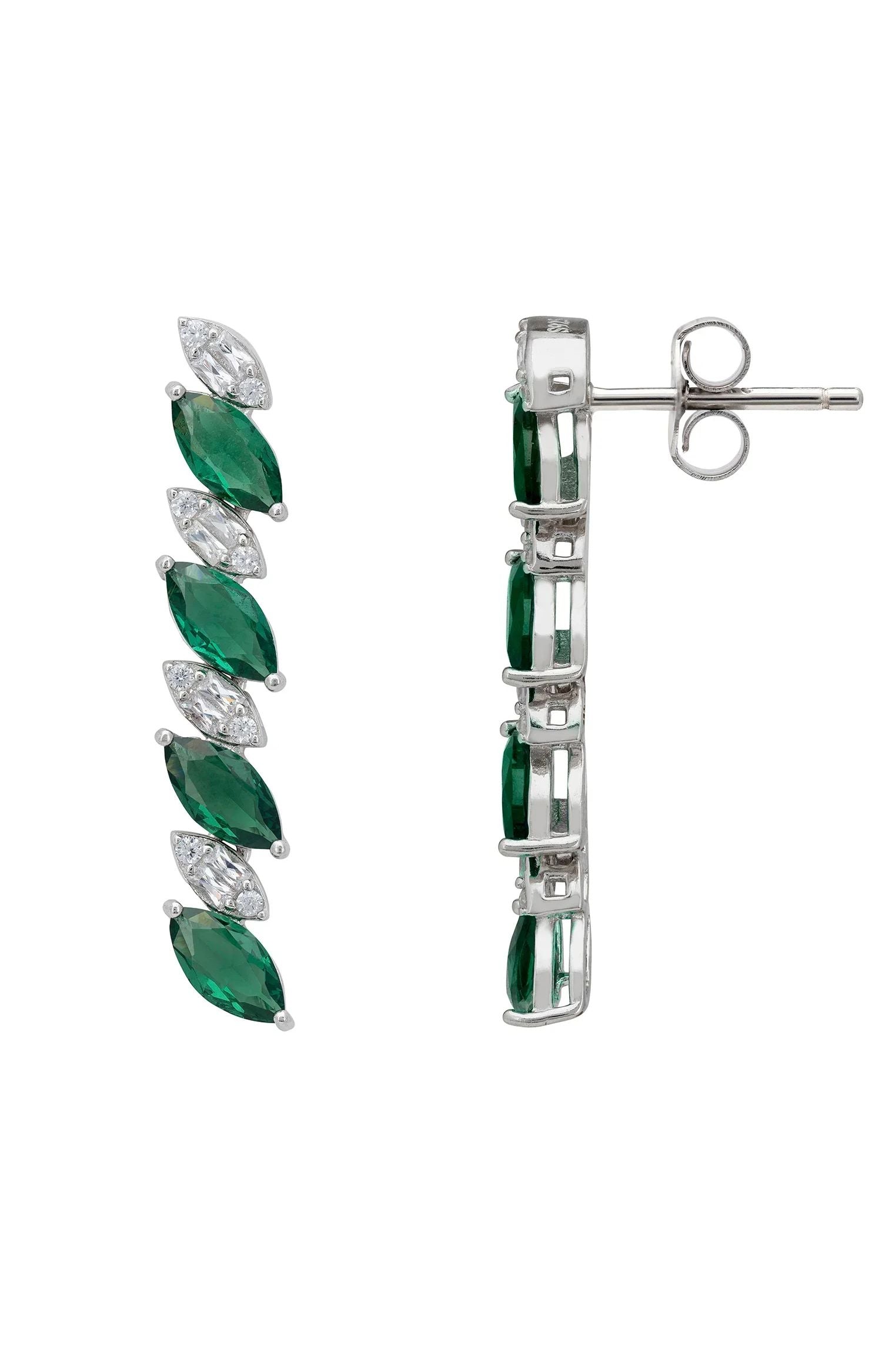 Push backing of the earrings.