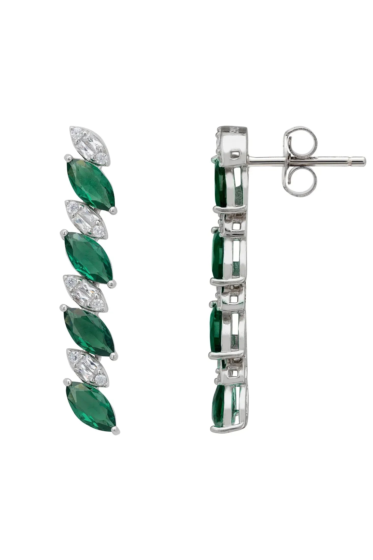 Push backing of the earrings.