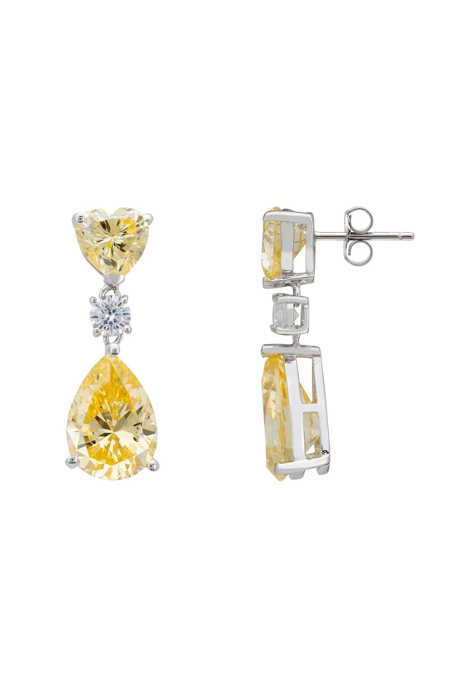 Push backing of the earrings.