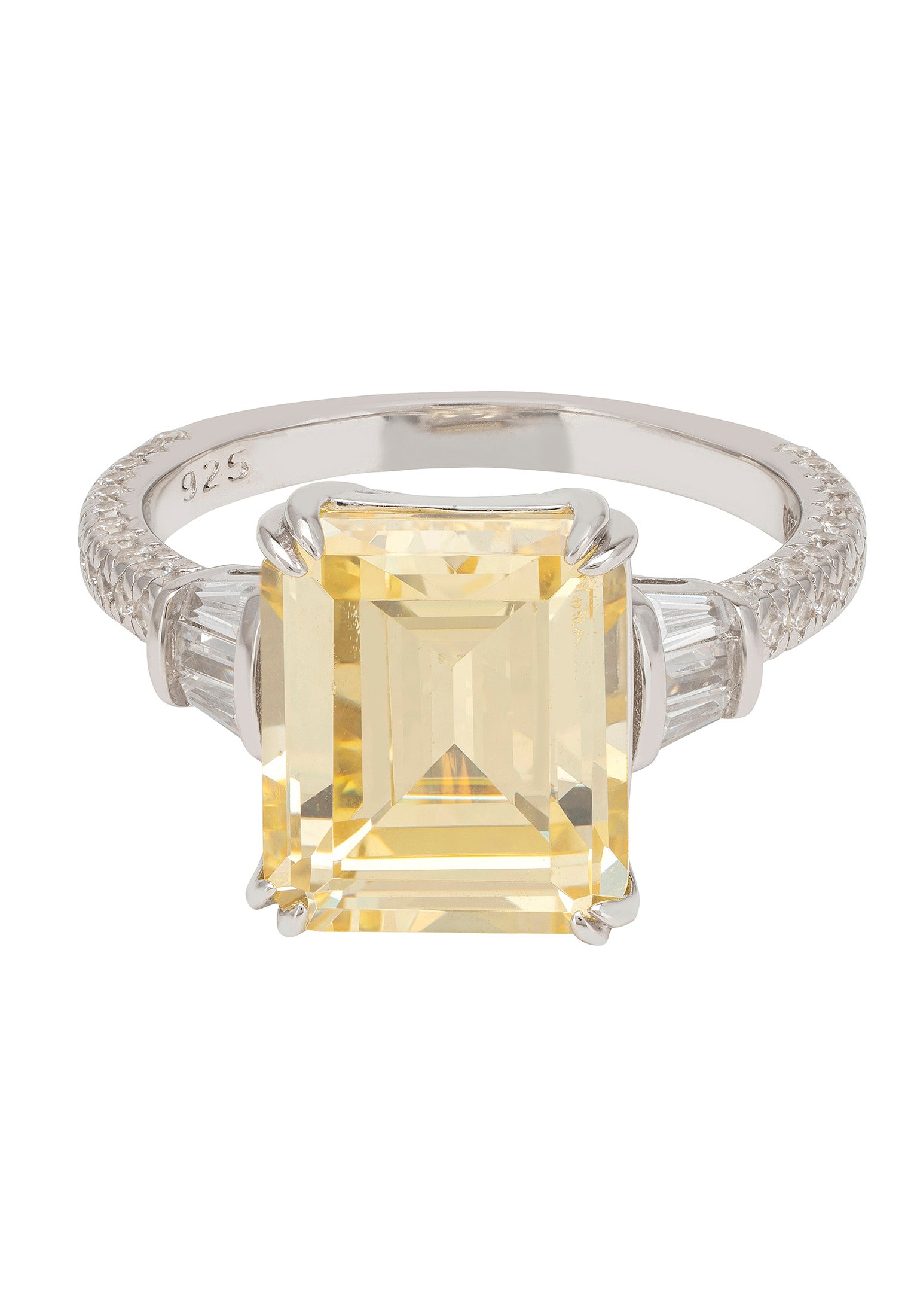 Felicity Cocktail Ring Lemon Topaz Silver