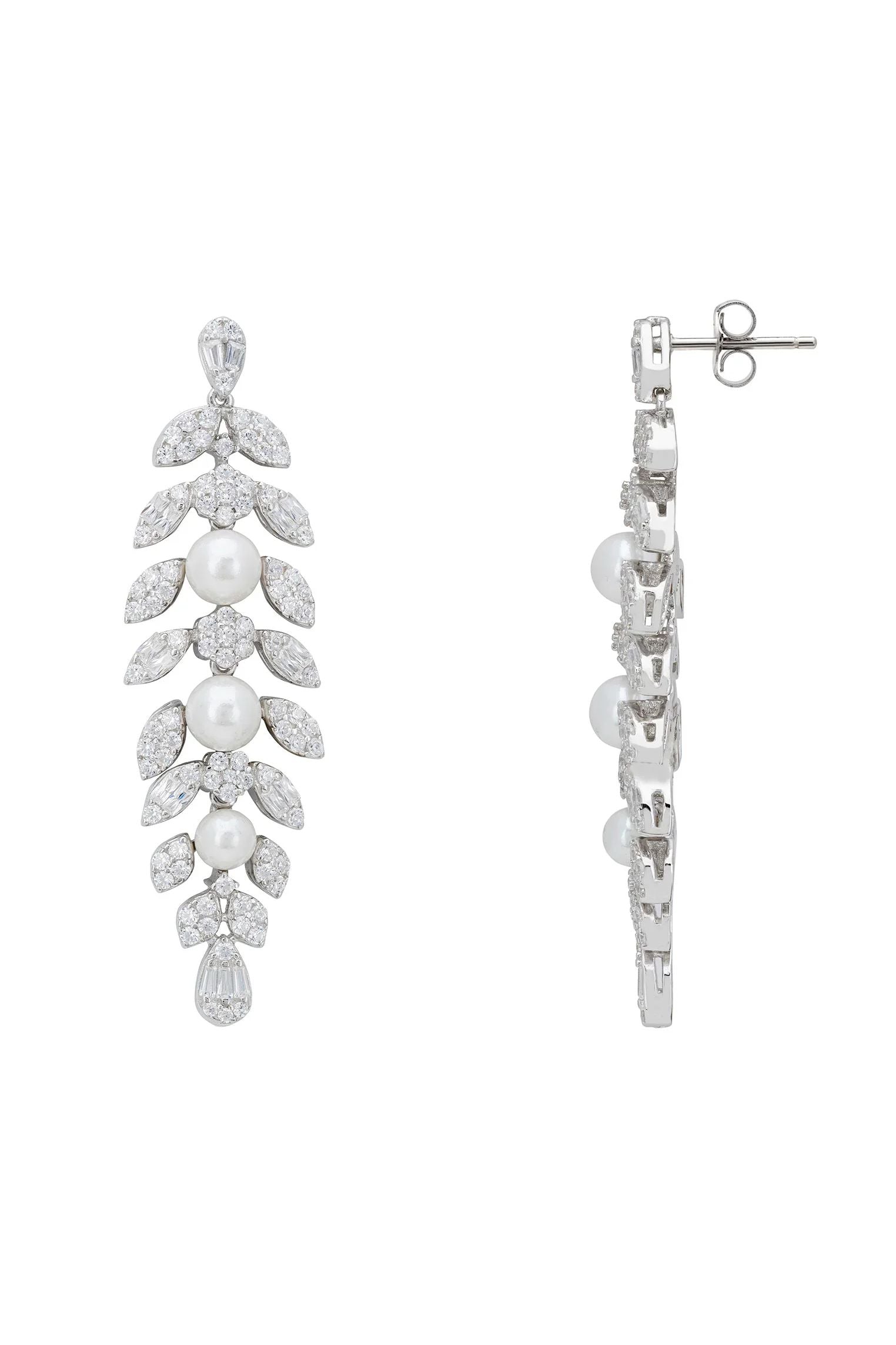 Push backing of the earrings.