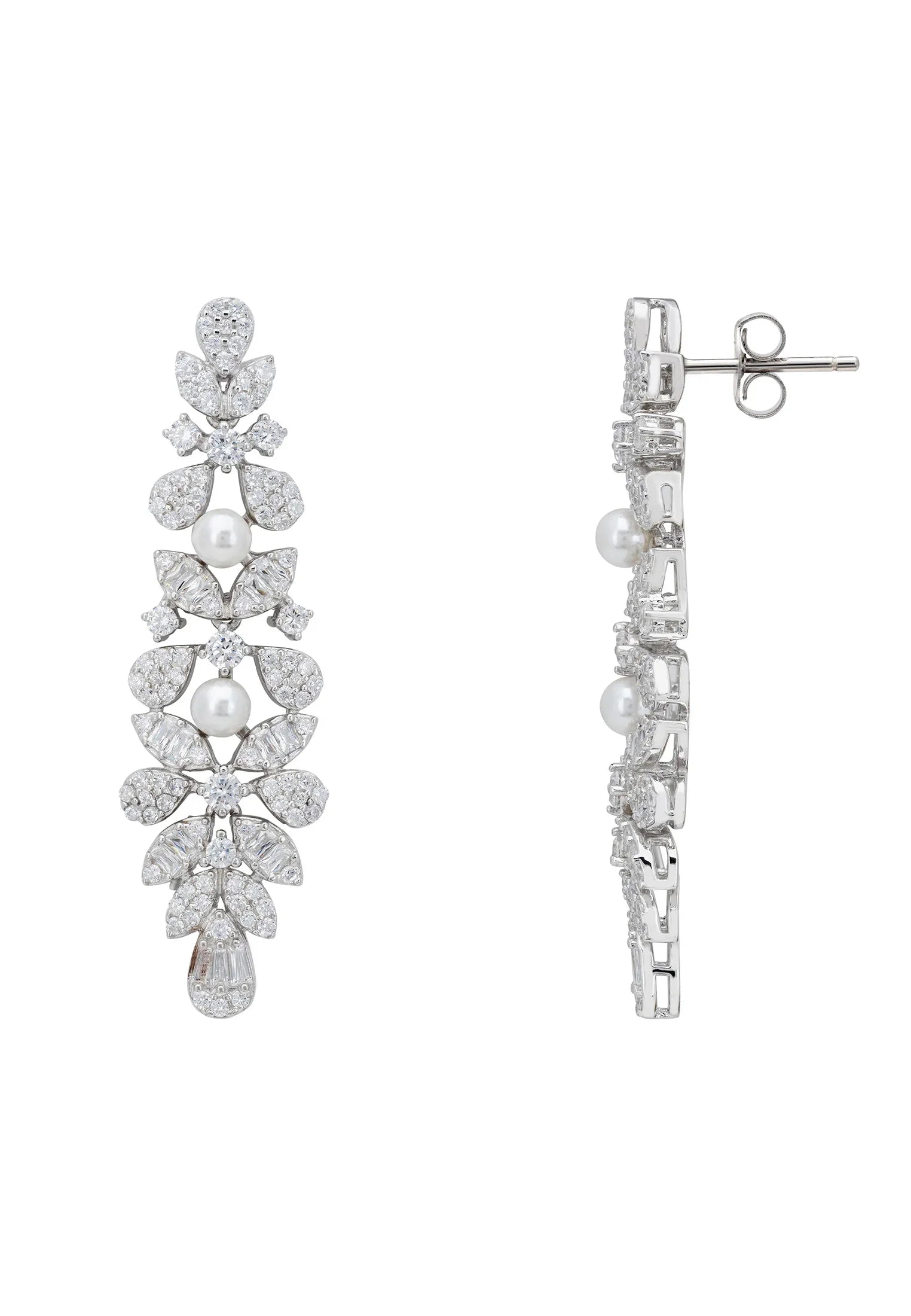 Push backing of the earrings.