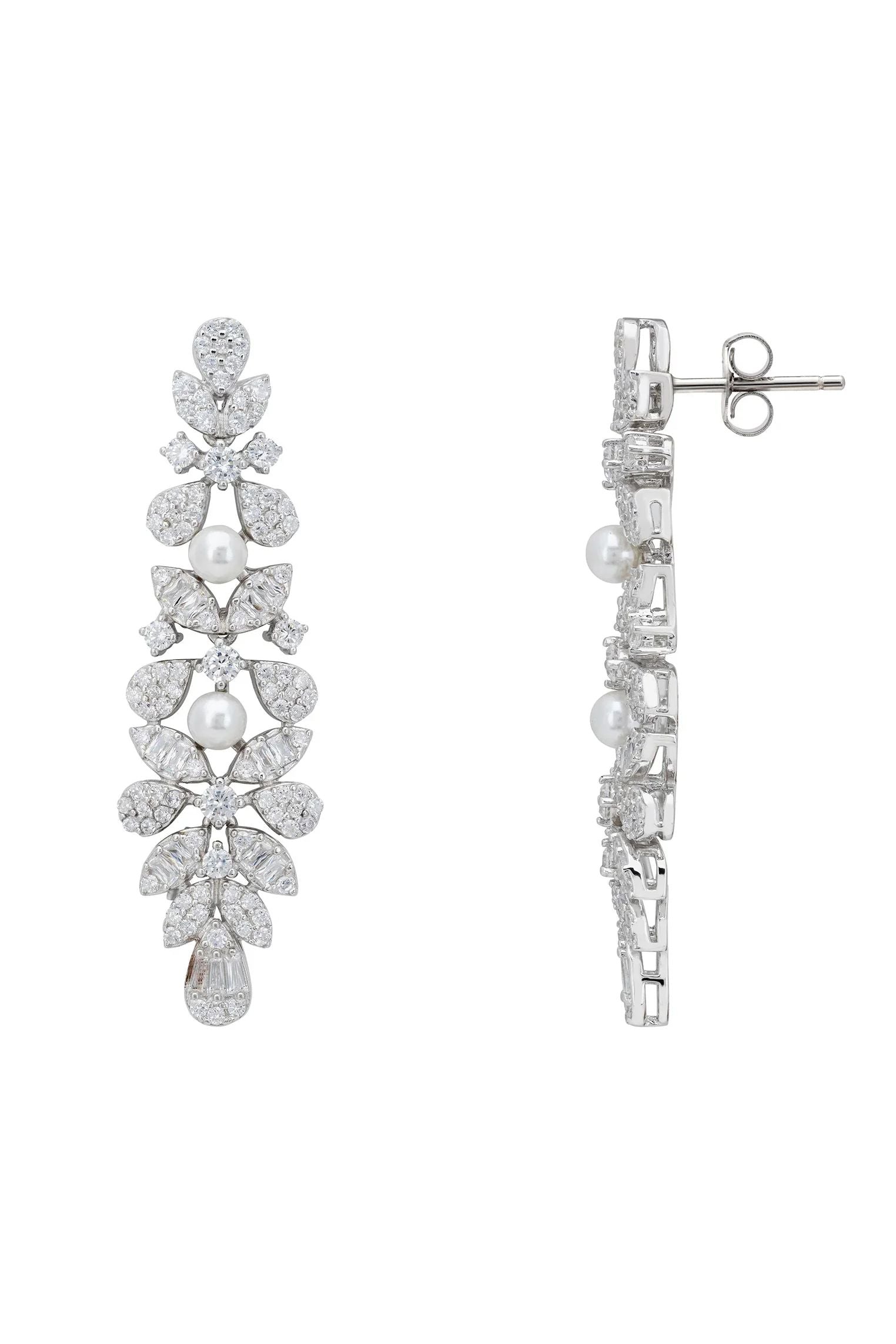 Push backing of the earrings.