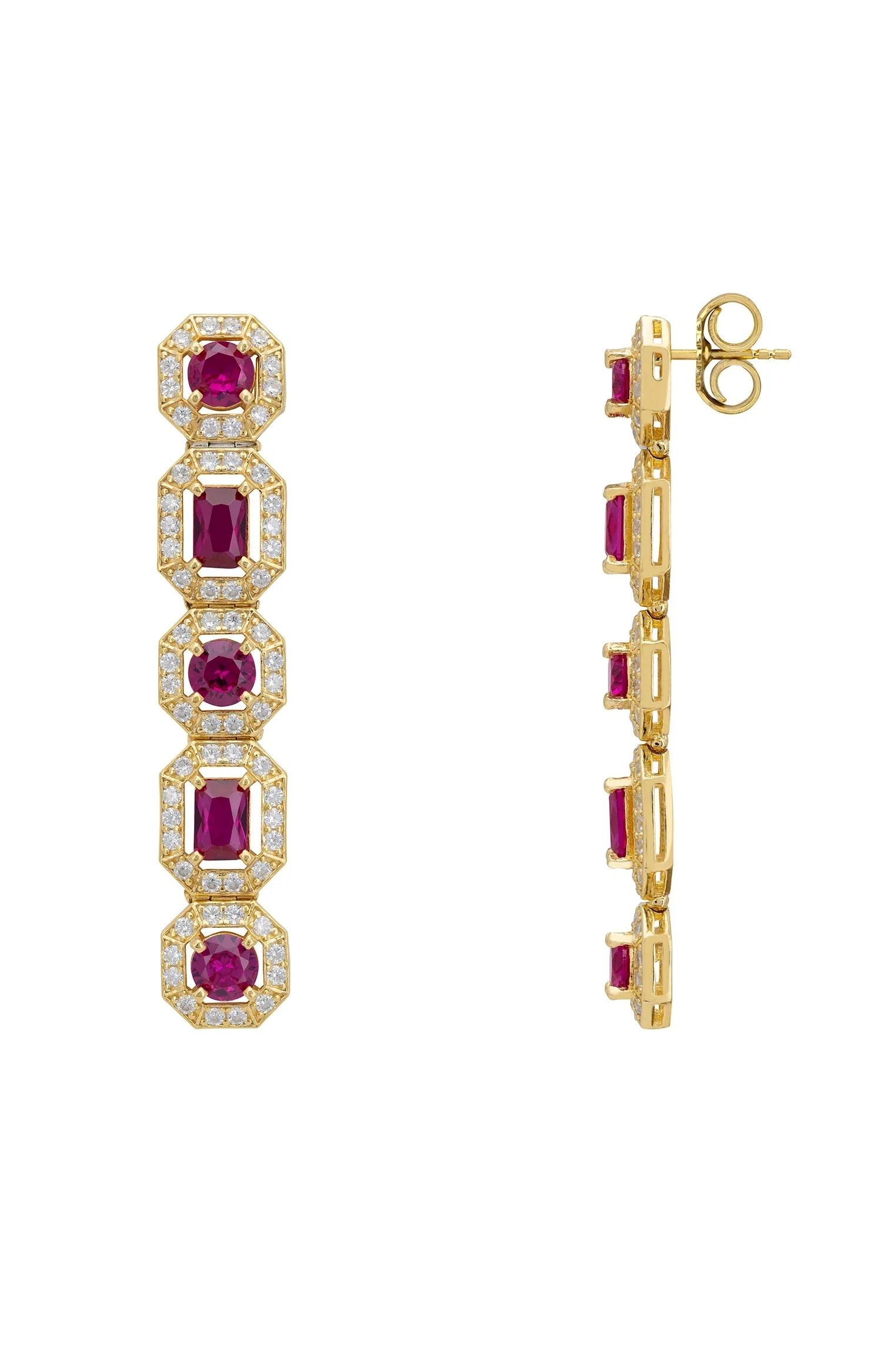 Push backing of the earrings.