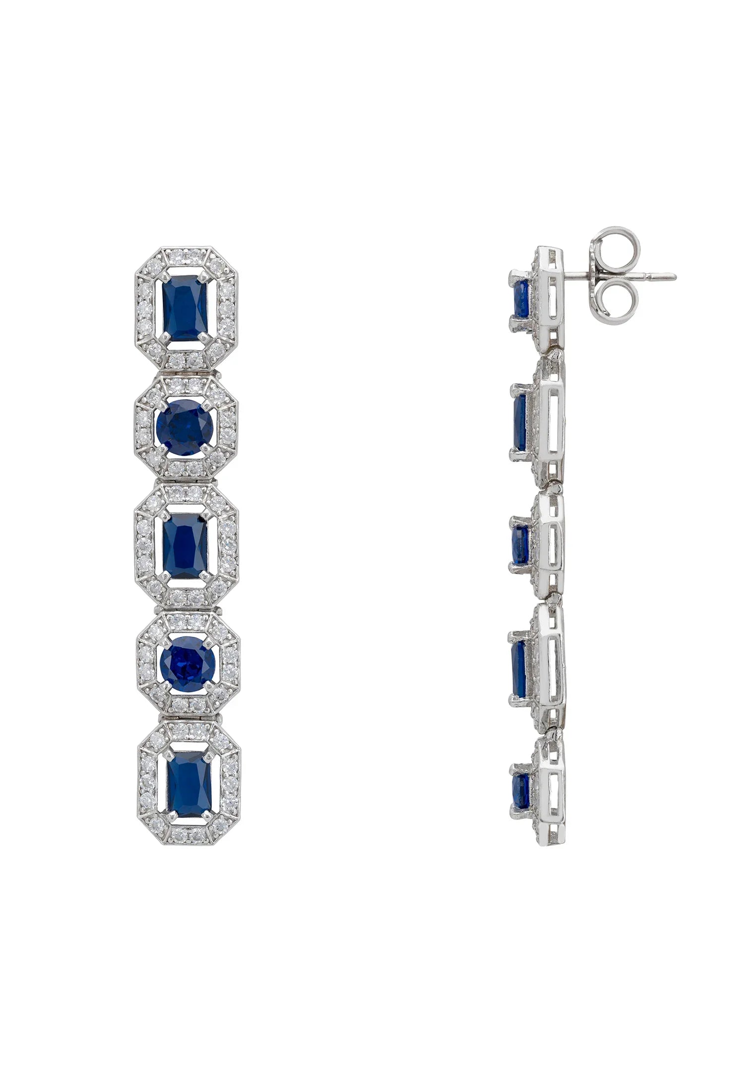 Push backing of the earrings.