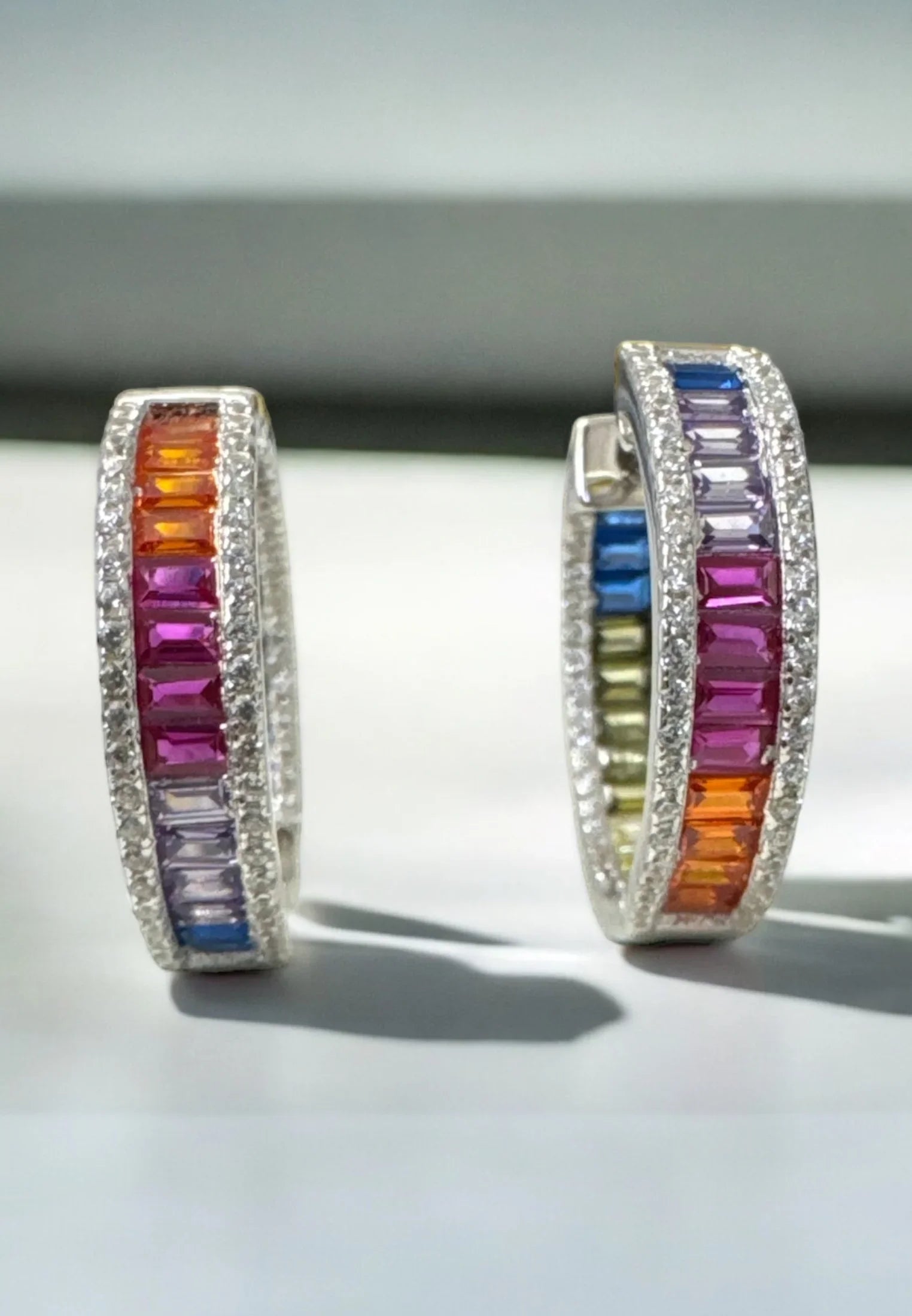 Still life of the earrings.