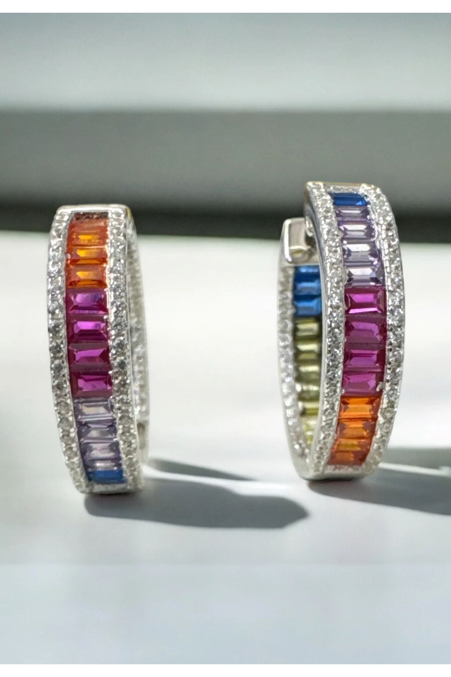 Still life of the earrings.