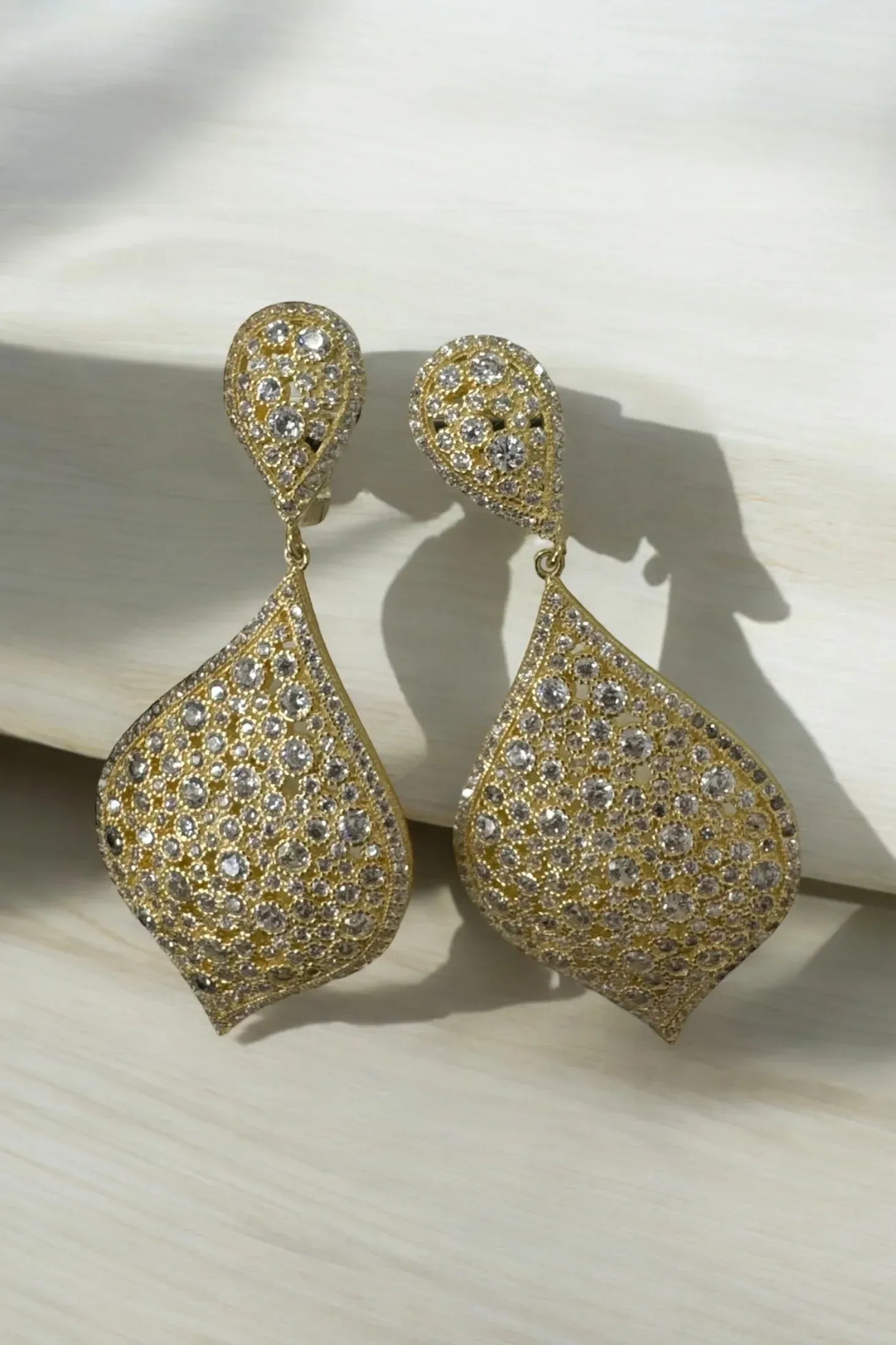 Still life of the earrings.
