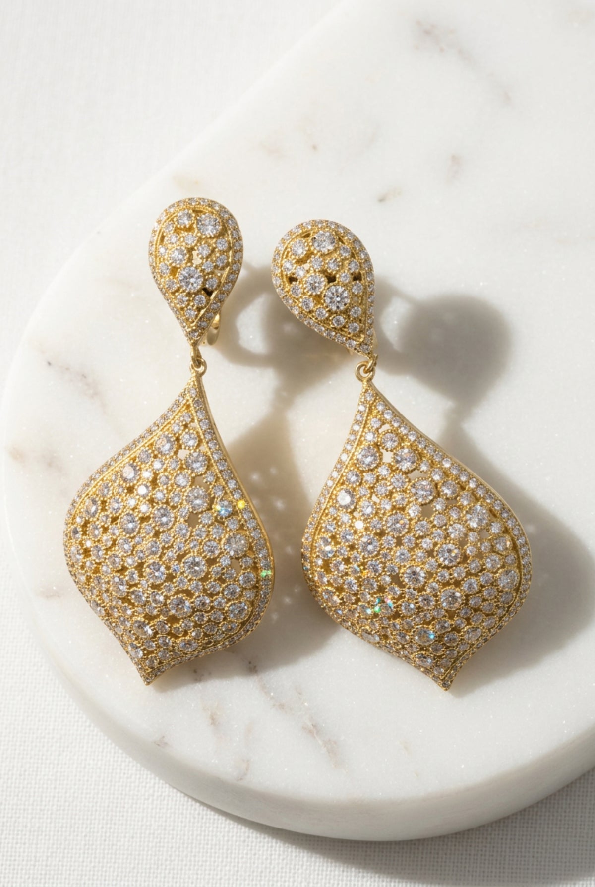 Still life of the earrings.