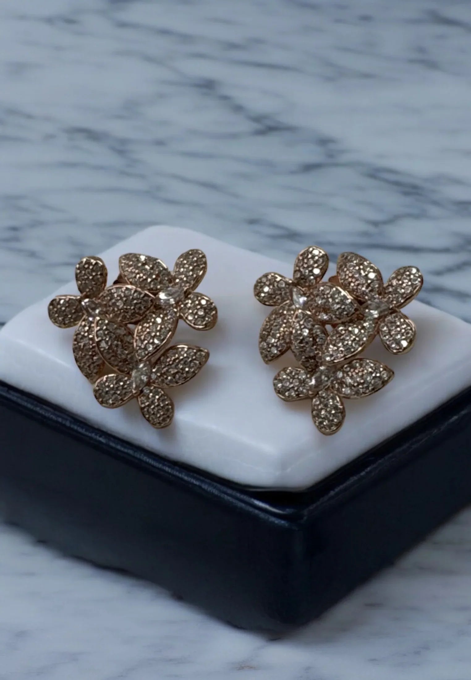 Still life of the earrings.