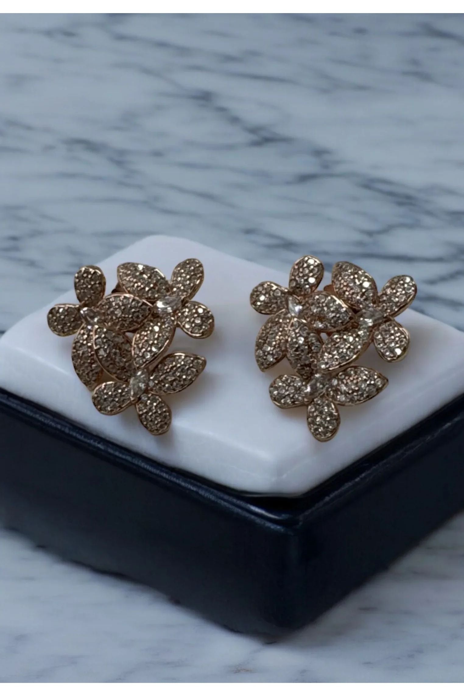 Still life of the earrings.