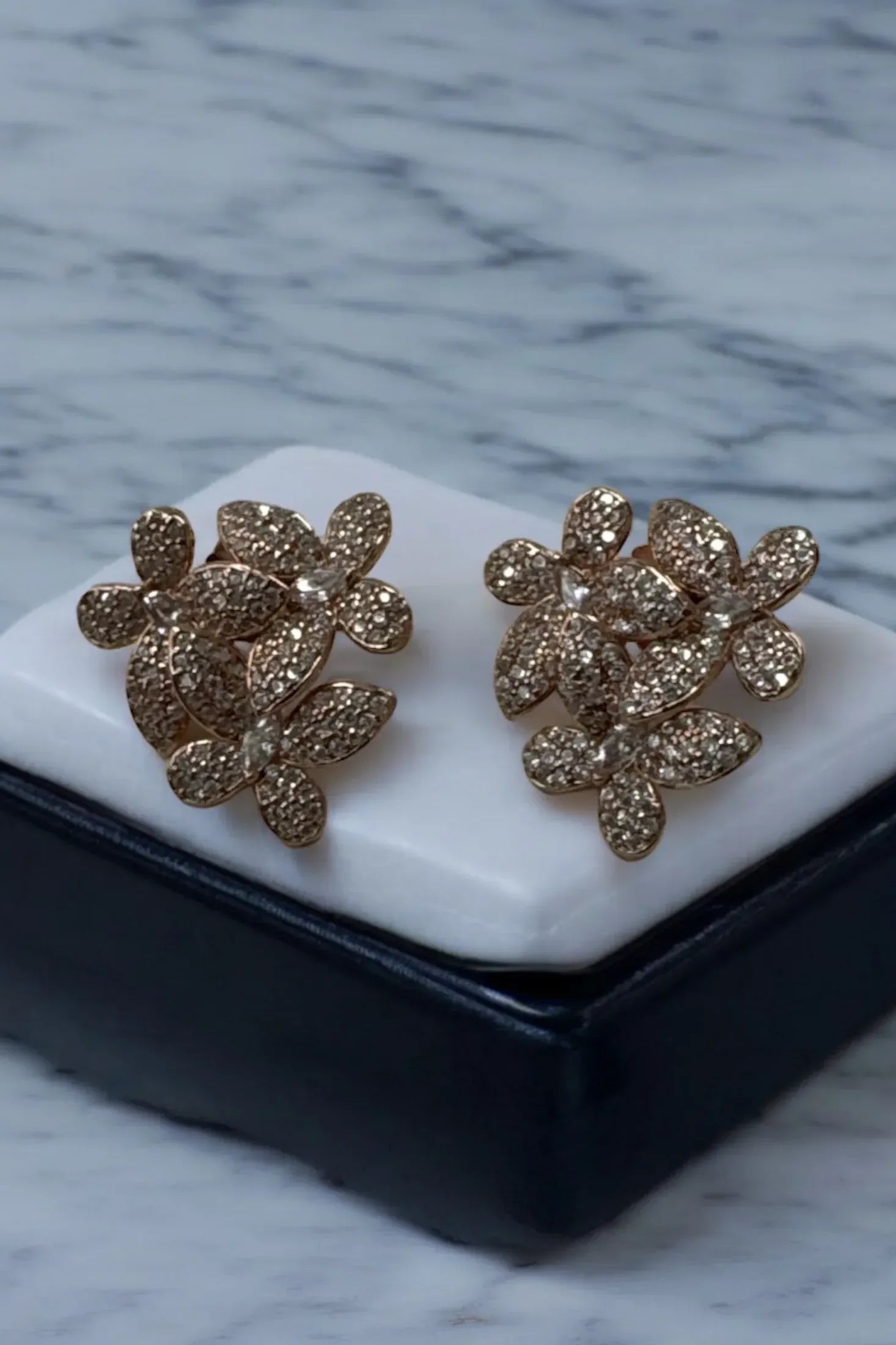 Still life of the earrings.