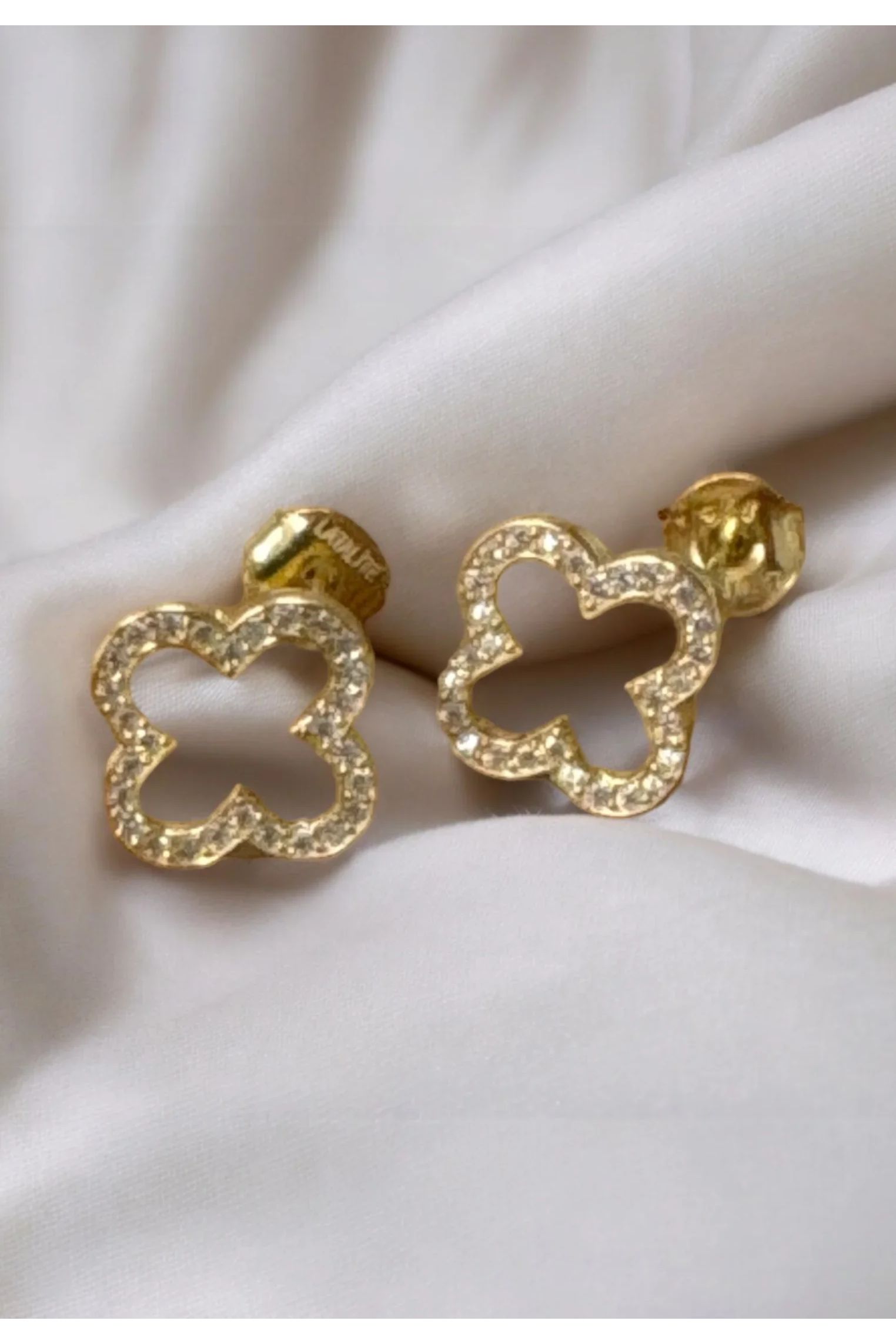 Still life of the earrings.